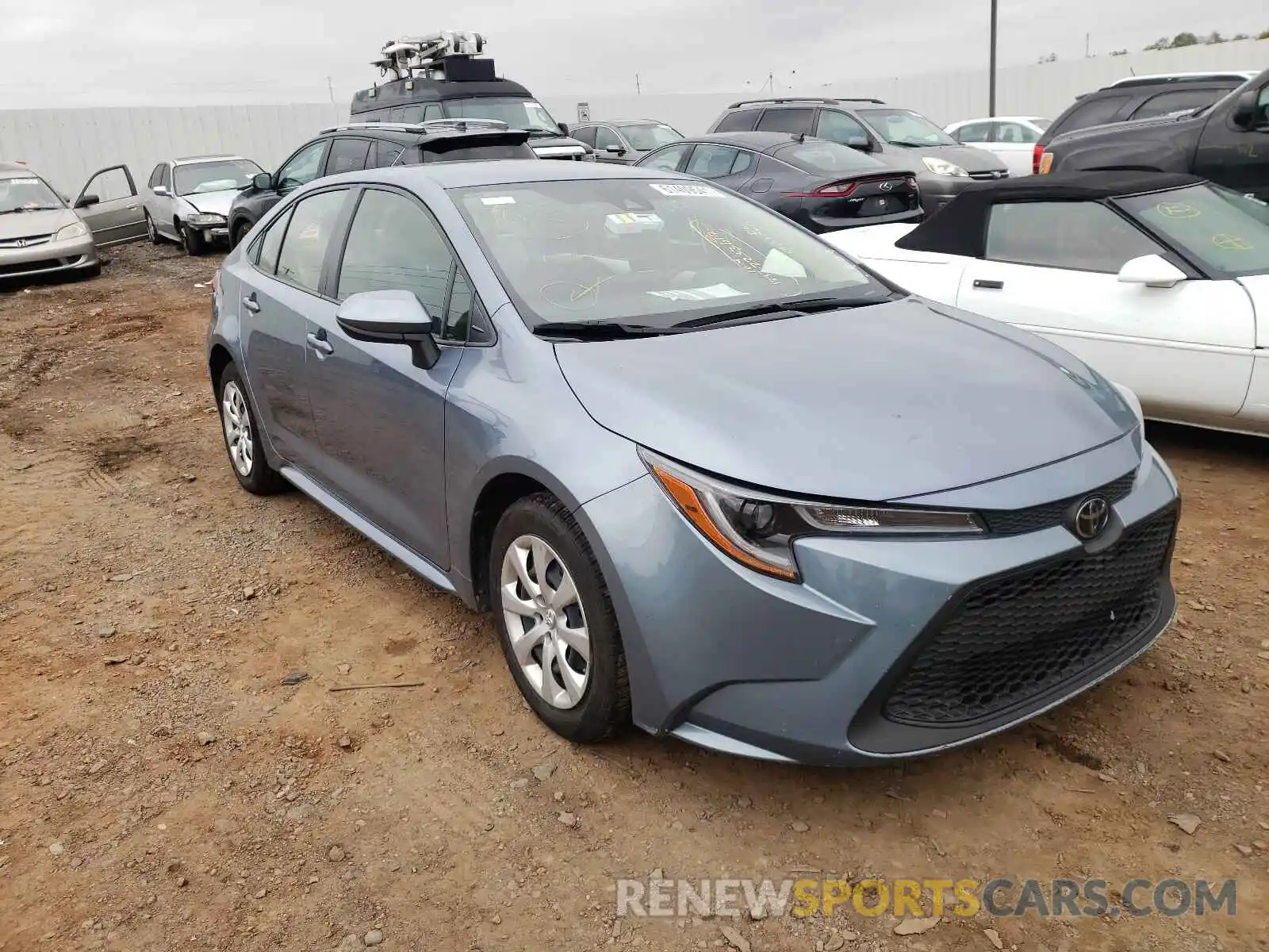 1 Photograph of a damaged car JTDEPRAE2LJ023245 TOYOTA COROLLA 2020