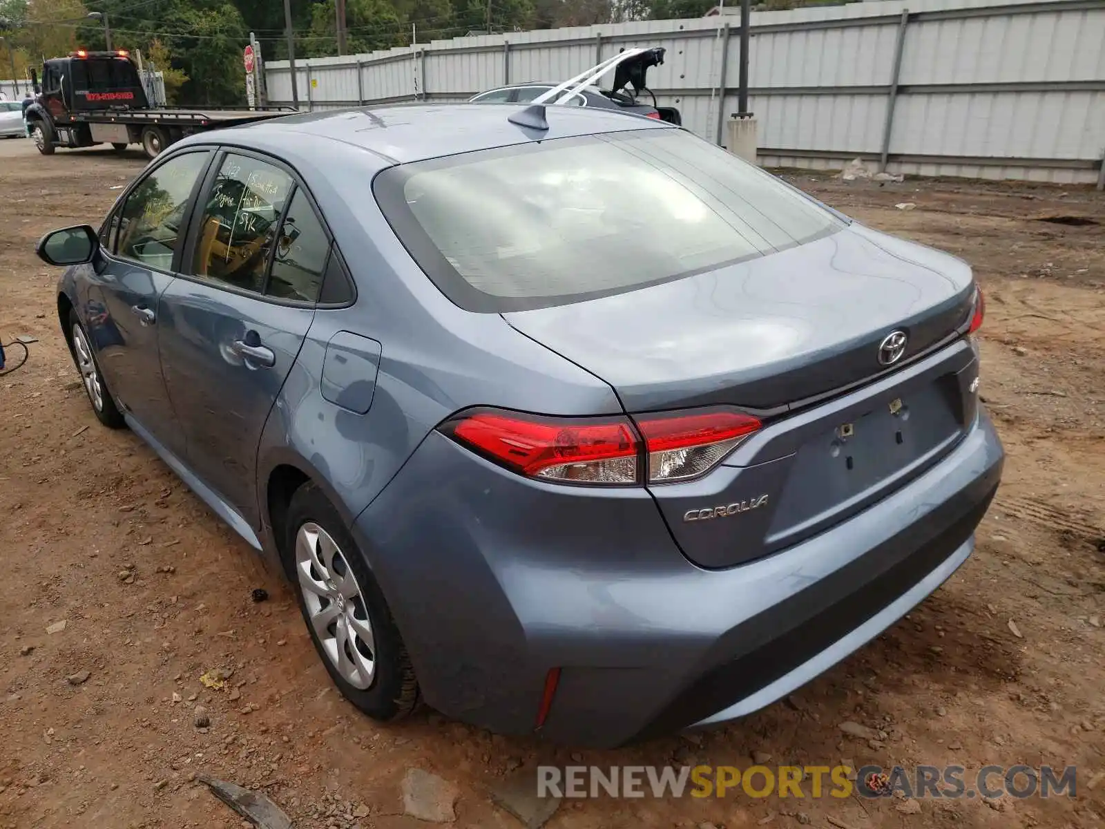 3 Photograph of a damaged car JTDEPRAE2LJ023245 TOYOTA COROLLA 2020