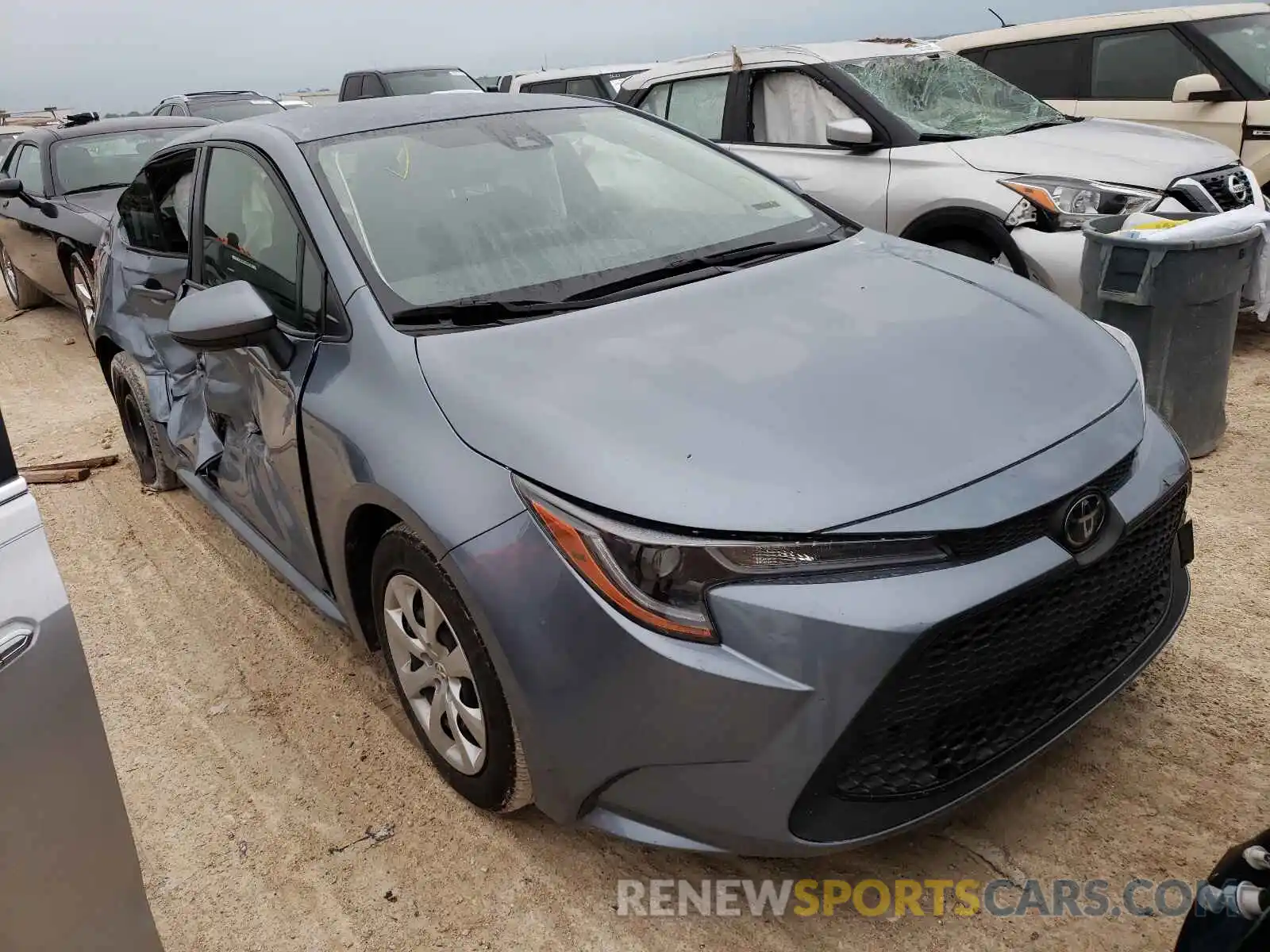 1 Photograph of a damaged car JTDEPRAE2LJ023309 TOYOTA COROLLA 2020