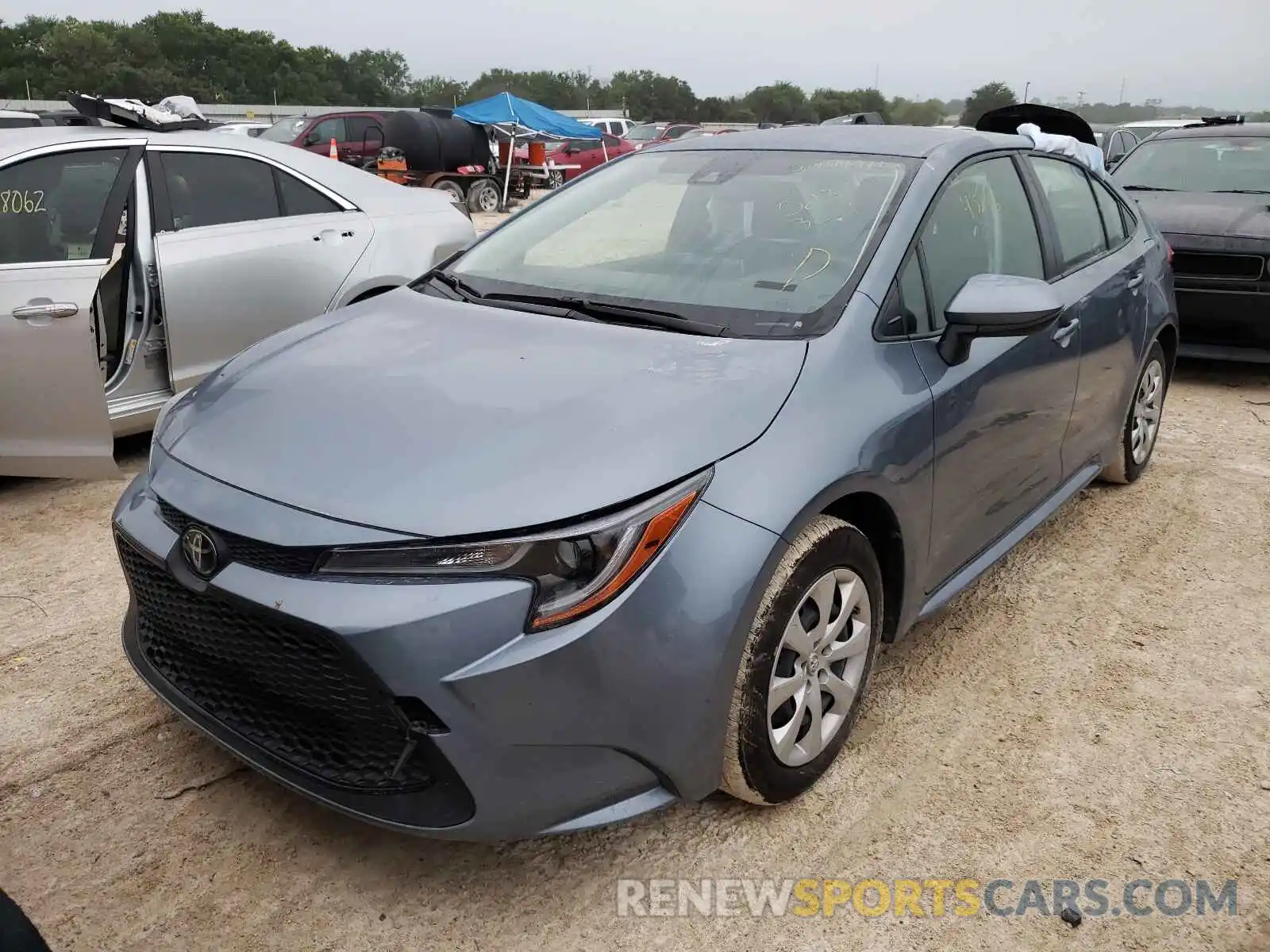 2 Photograph of a damaged car JTDEPRAE2LJ023309 TOYOTA COROLLA 2020