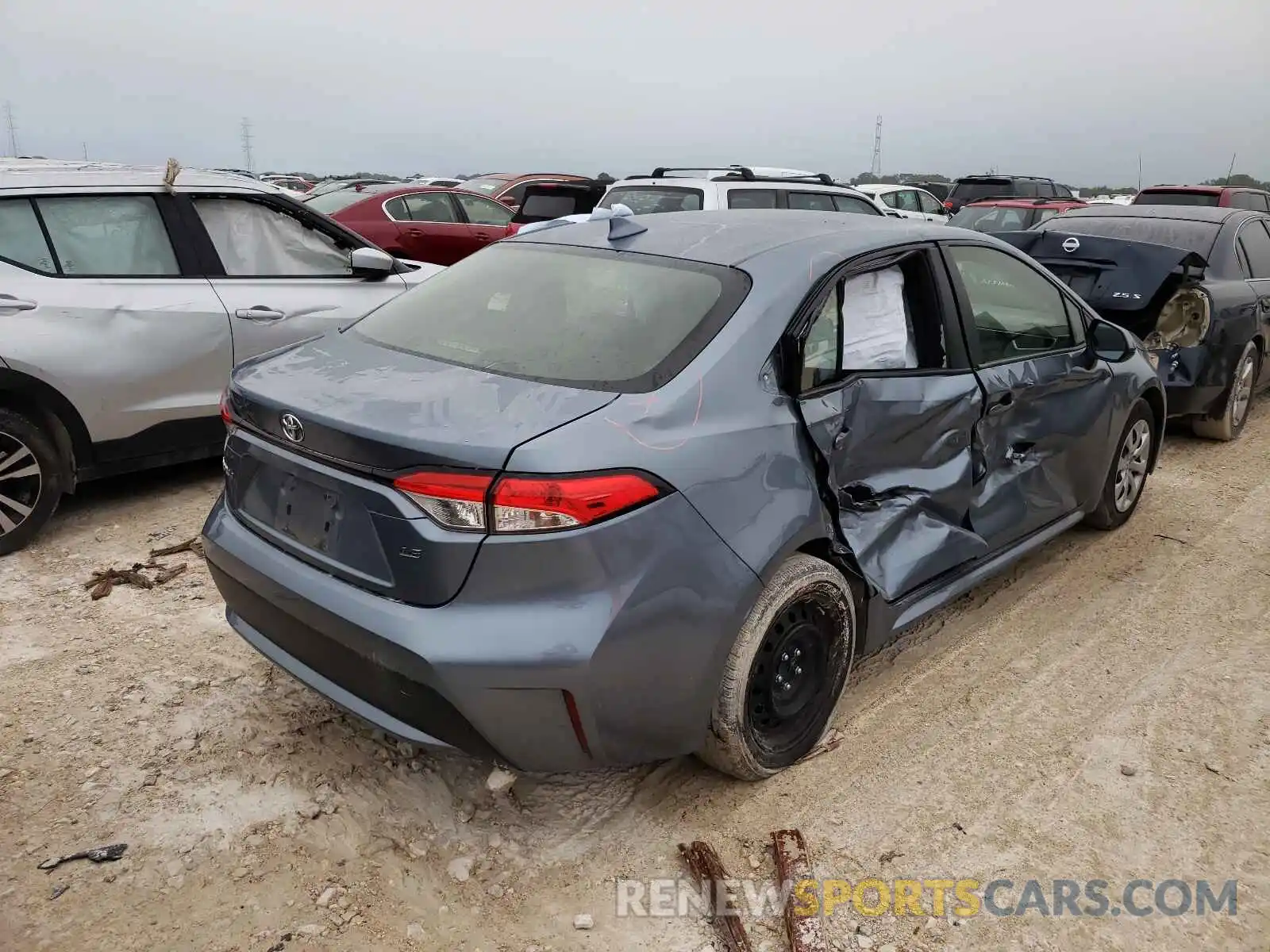 4 Photograph of a damaged car JTDEPRAE2LJ023309 TOYOTA COROLLA 2020