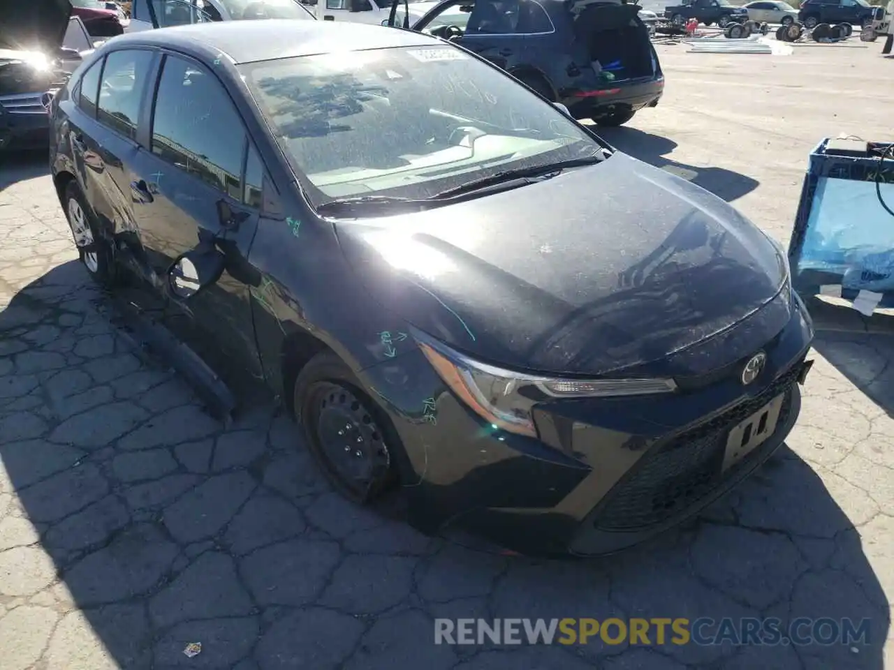 1 Photograph of a damaged car JTDEPRAE2LJ023312 TOYOTA COROLLA 2020