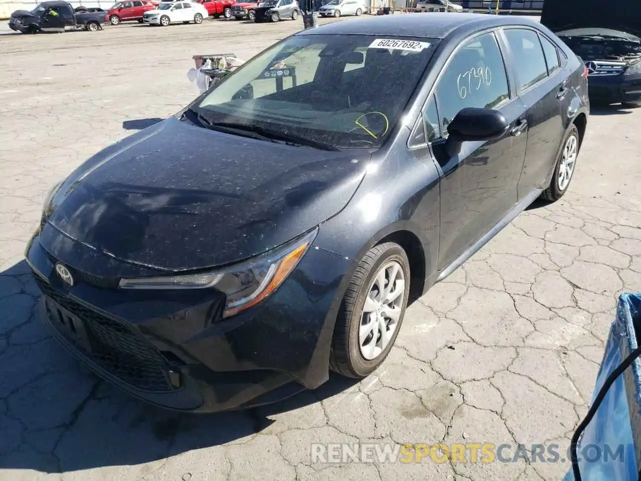 2 Photograph of a damaged car JTDEPRAE2LJ023312 TOYOTA COROLLA 2020