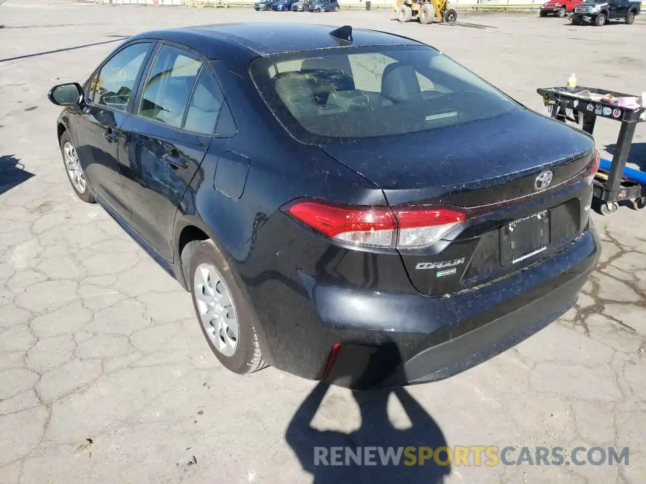 3 Photograph of a damaged car JTDEPRAE2LJ023312 TOYOTA COROLLA 2020