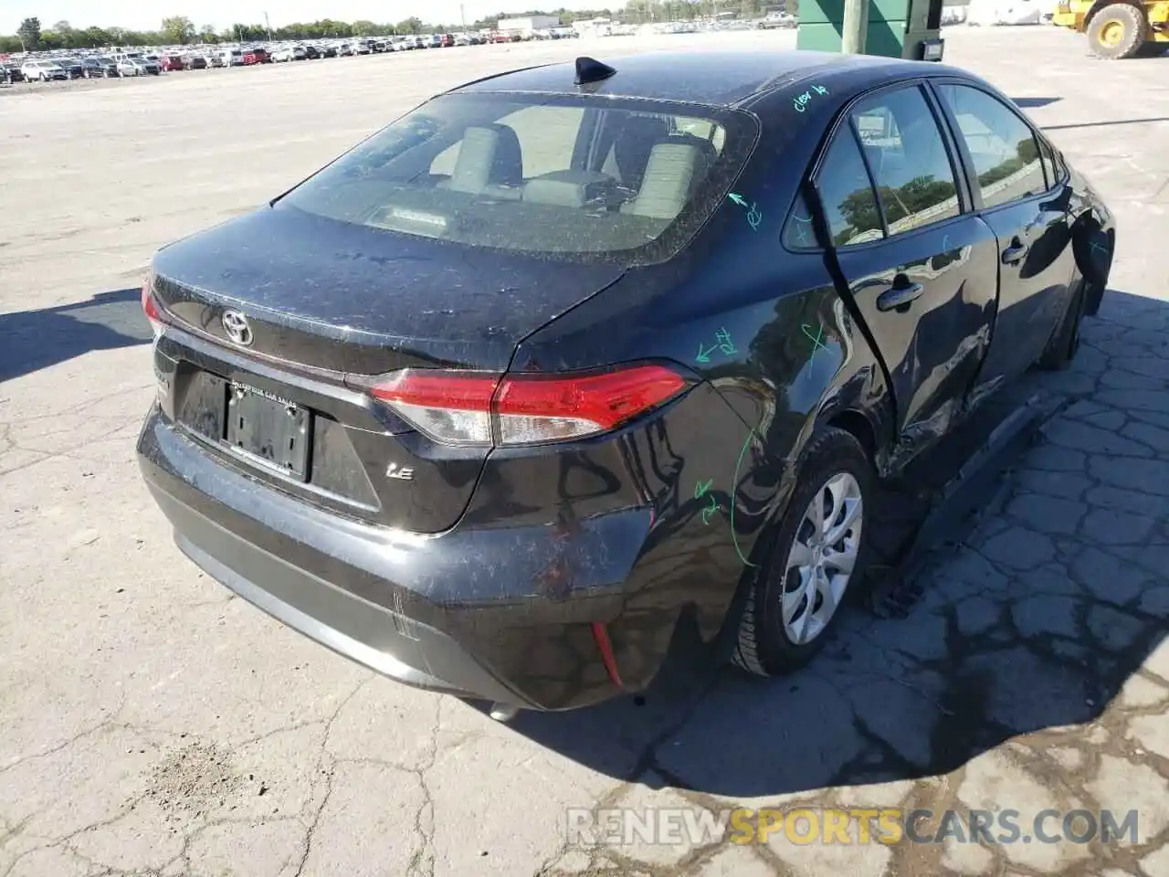 4 Photograph of a damaged car JTDEPRAE2LJ023312 TOYOTA COROLLA 2020