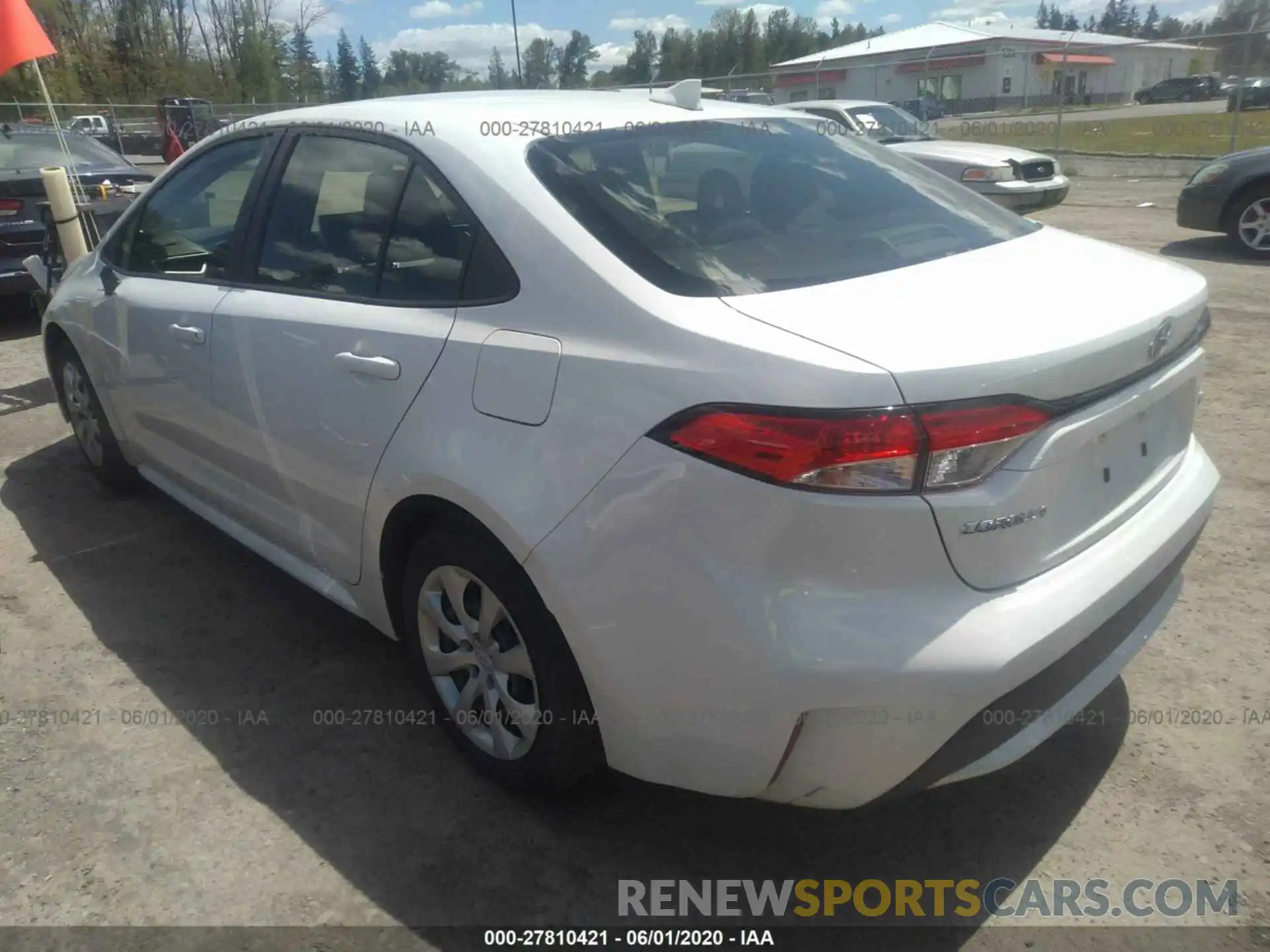 3 Photograph of a damaged car JTDEPRAE2LJ023844 TOYOTA COROLLA 2020