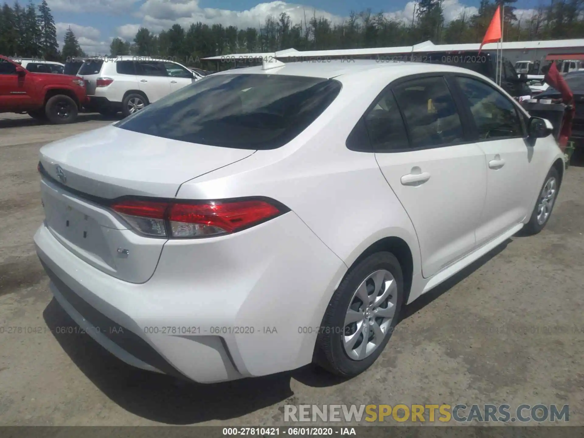 4 Photograph of a damaged car JTDEPRAE2LJ023844 TOYOTA COROLLA 2020