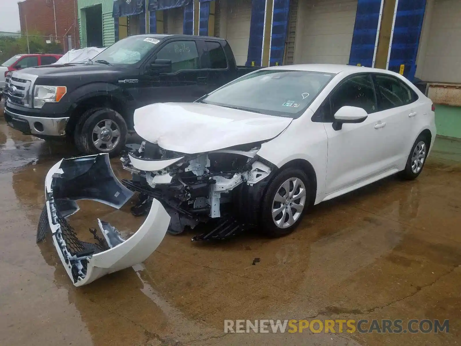 2 Photograph of a damaged car JTDEPRAE2LJ023987 TOYOTA COROLLA 2020