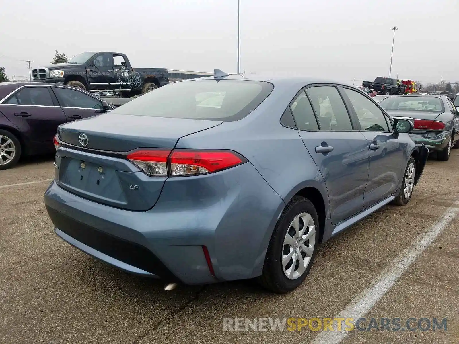 4 Photograph of a damaged car JTDEPRAE2LJ024153 TOYOTA COROLLA 2020