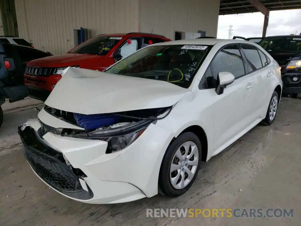 2 Photograph of a damaged car JTDEPRAE2LJ024377 TOYOTA COROLLA 2020