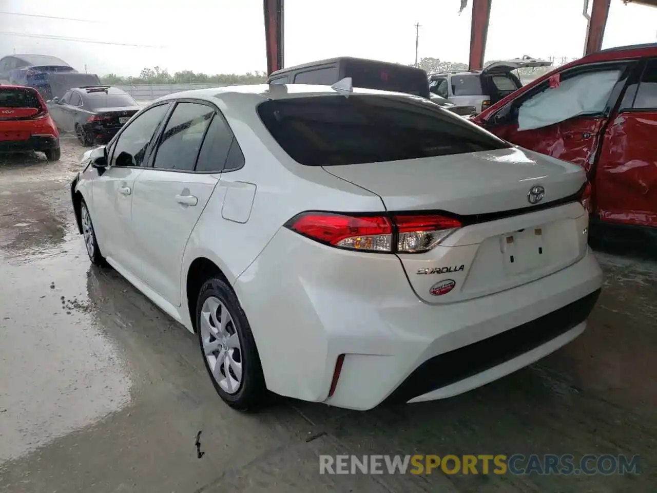 3 Photograph of a damaged car JTDEPRAE2LJ024377 TOYOTA COROLLA 2020