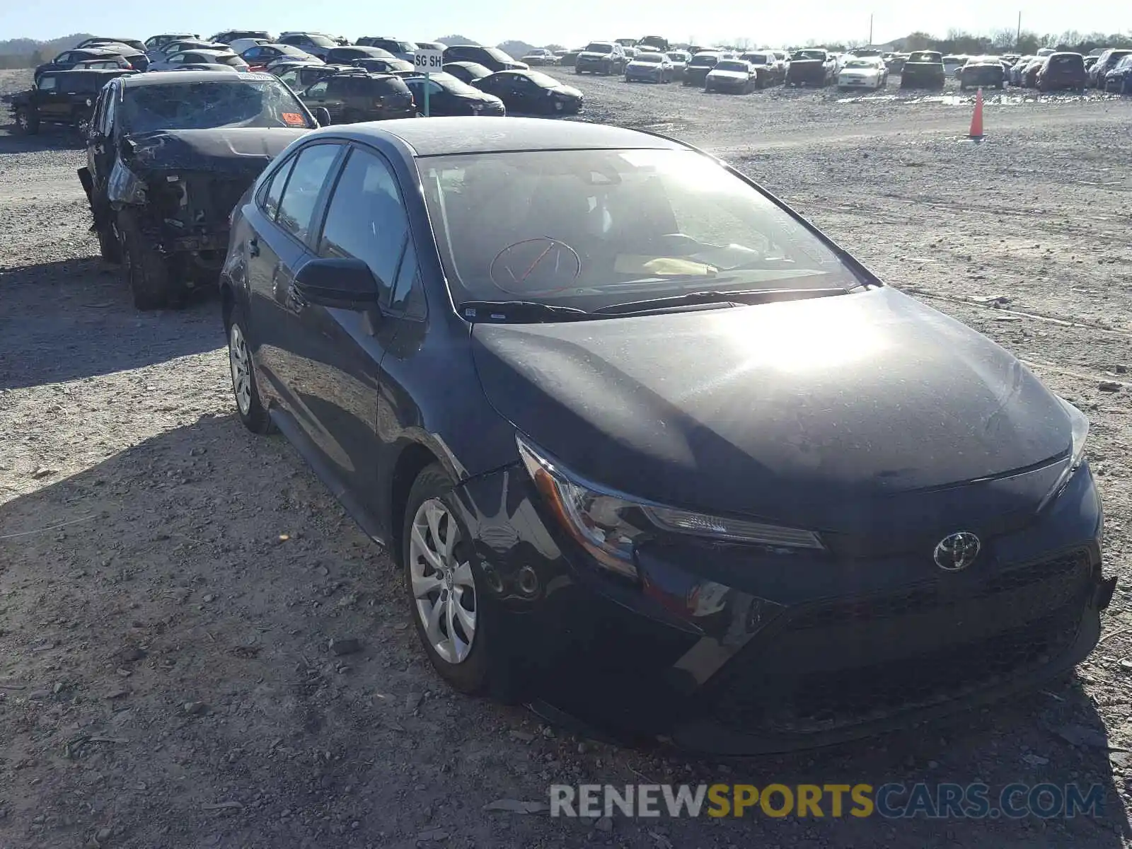 1 Photograph of a damaged car JTDEPRAE2LJ024492 TOYOTA COROLLA 2020