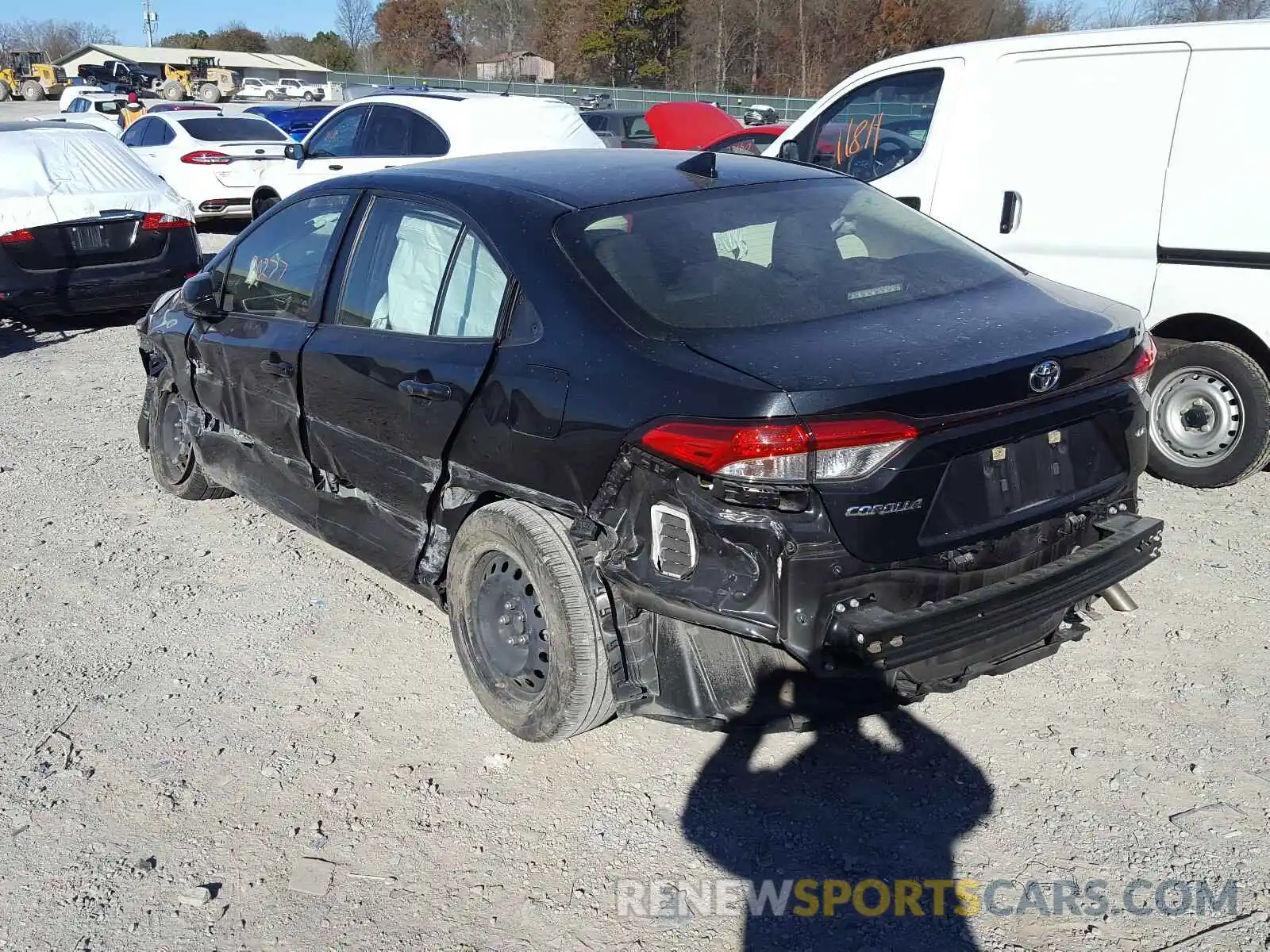 3 Photograph of a damaged car JTDEPRAE2LJ024492 TOYOTA COROLLA 2020