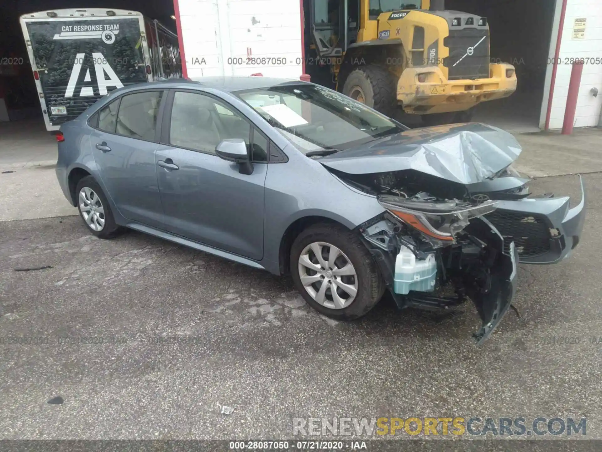 1 Photograph of a damaged car JTDEPRAE2LJ024802 TOYOTA COROLLA 2020