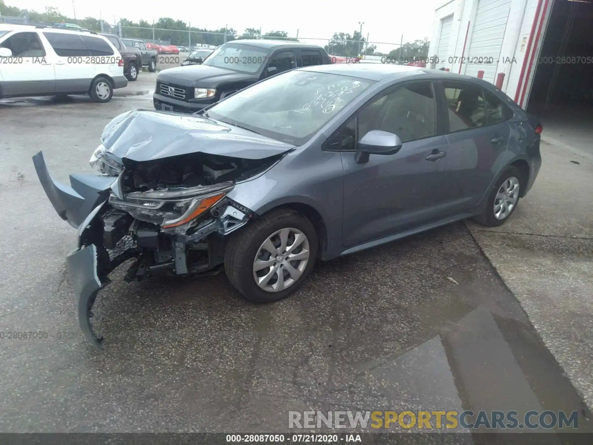 2 Photograph of a damaged car JTDEPRAE2LJ024802 TOYOTA COROLLA 2020