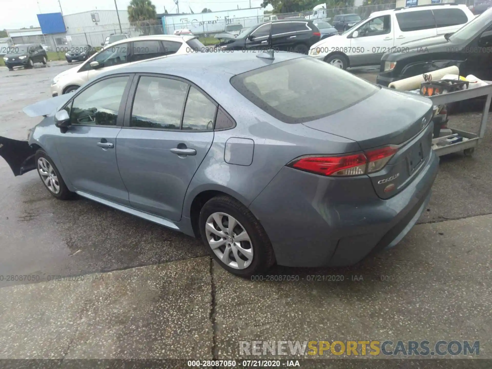 3 Photograph of a damaged car JTDEPRAE2LJ024802 TOYOTA COROLLA 2020