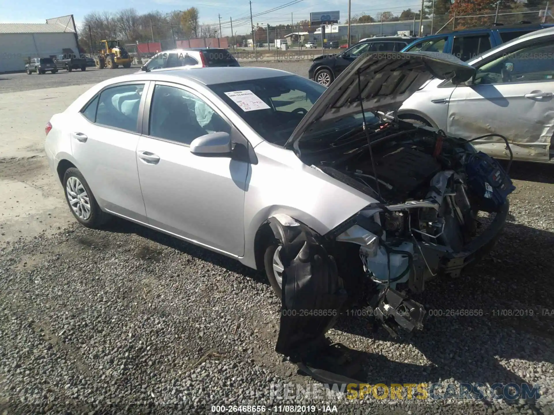 1 Photograph of a damaged car JTDEPRAE2LJ024962 TOYOTA COROLLA 2020