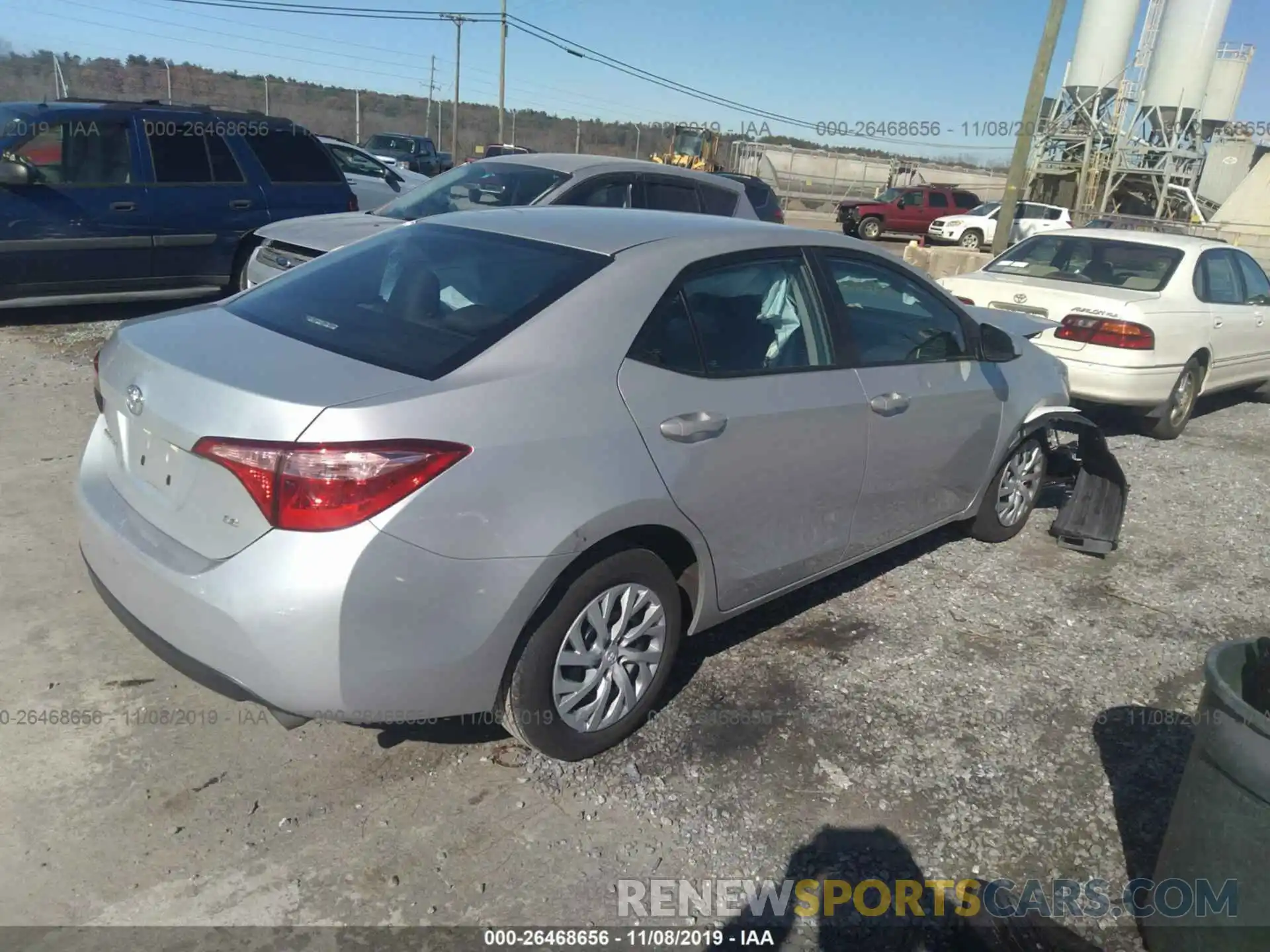 4 Photograph of a damaged car JTDEPRAE2LJ024962 TOYOTA COROLLA 2020