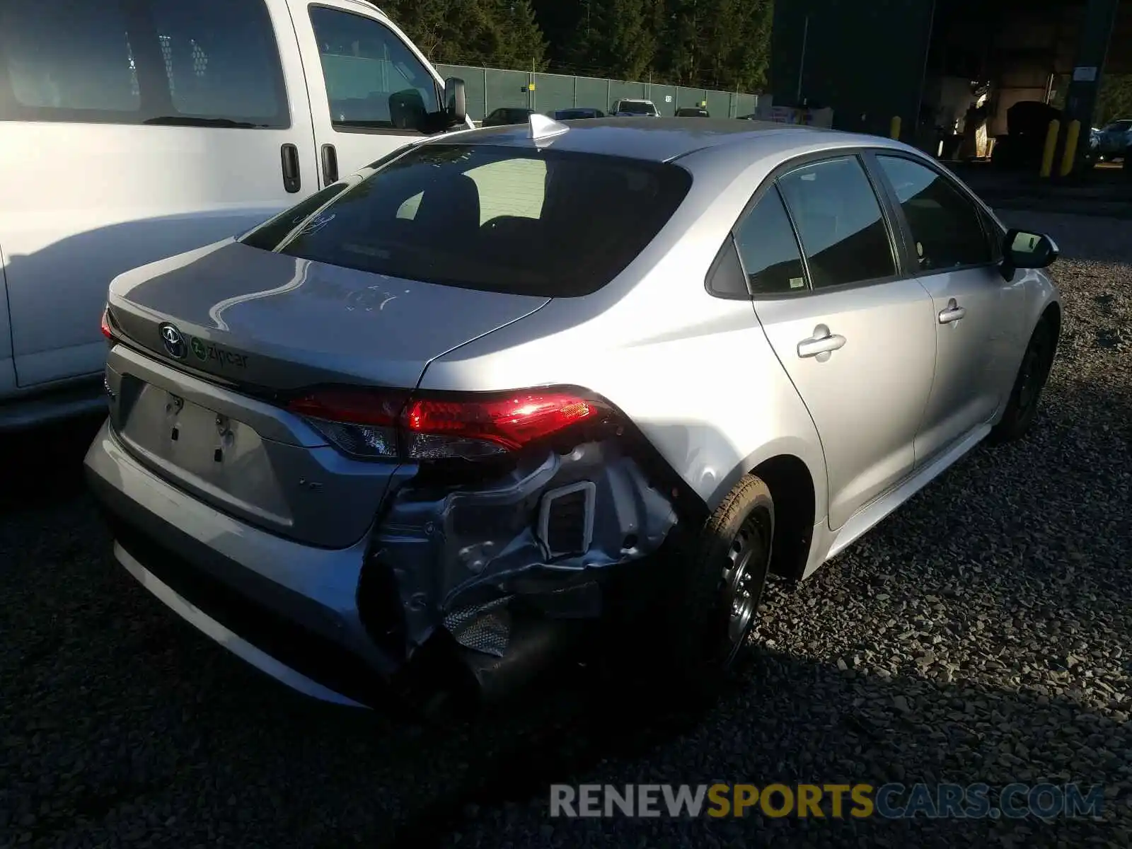 4 Photograph of a damaged car JTDEPRAE2LJ025271 TOYOTA COROLLA 2020