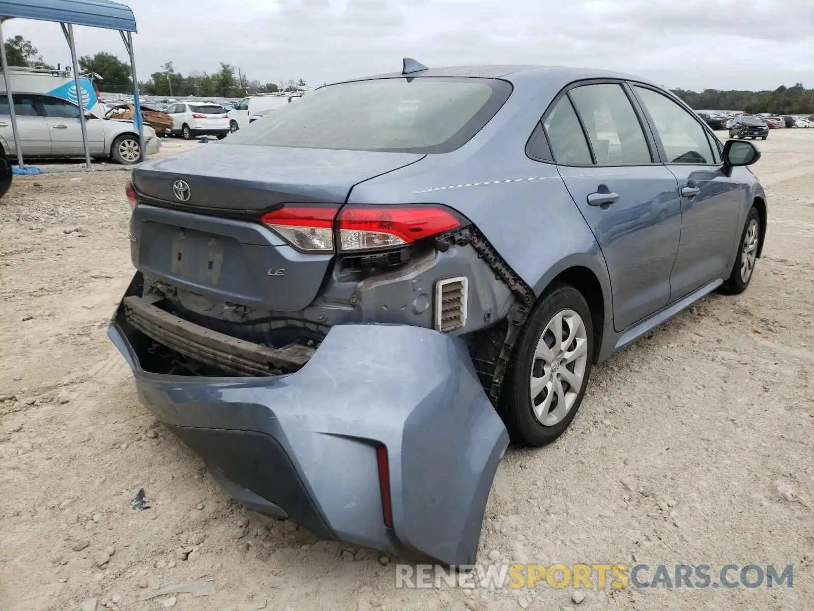 4 Photograph of a damaged car JTDEPRAE2LJ025478 TOYOTA COROLLA 2020