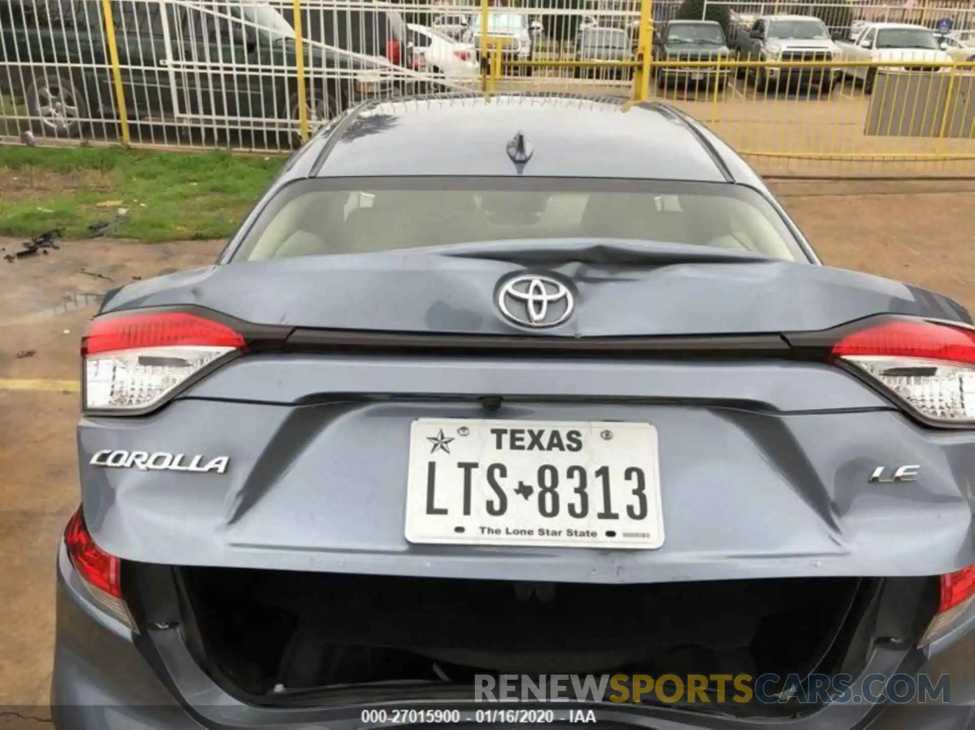 6 Photograph of a damaged car JTDEPRAE2LJ025772 TOYOTA COROLLA 2020