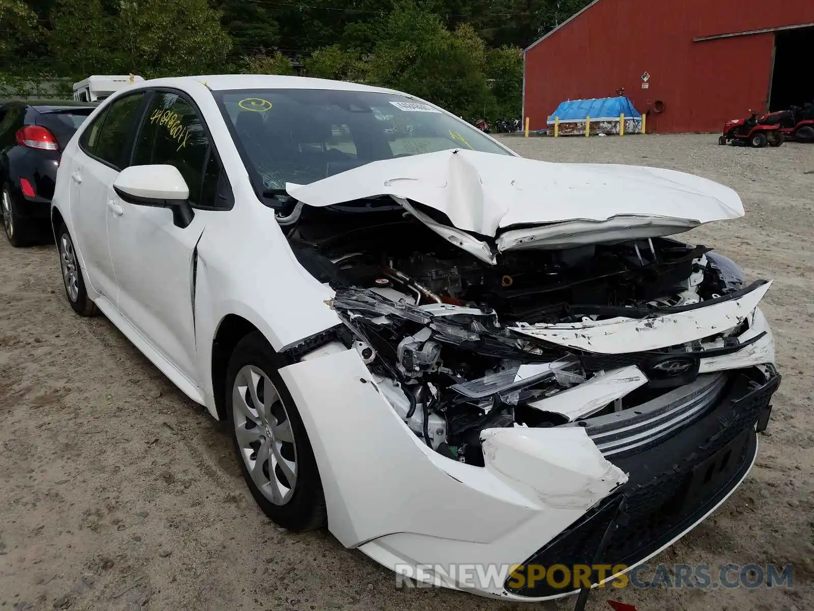 1 Photograph of a damaged car JTDEPRAE2LJ026243 TOYOTA COROLLA 2020