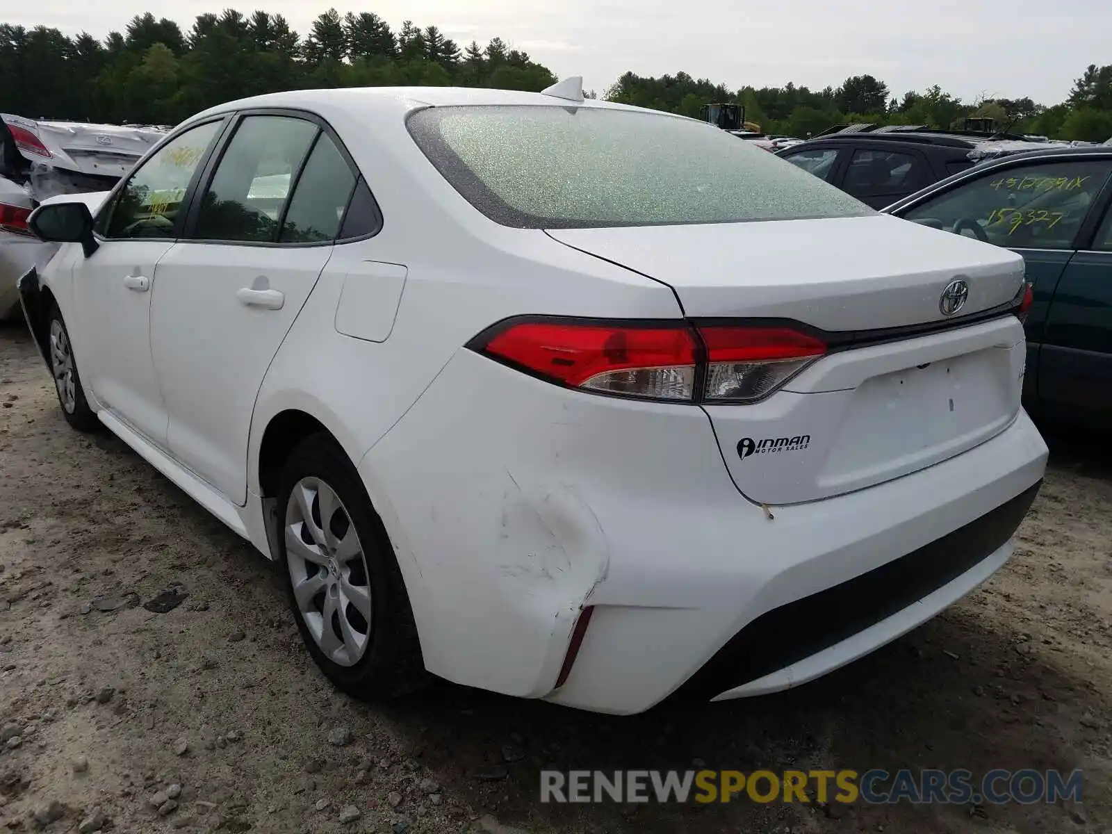 3 Photograph of a damaged car JTDEPRAE2LJ026243 TOYOTA COROLLA 2020