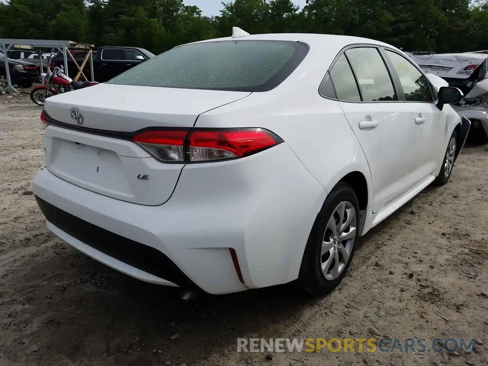 4 Photograph of a damaged car JTDEPRAE2LJ026243 TOYOTA COROLLA 2020