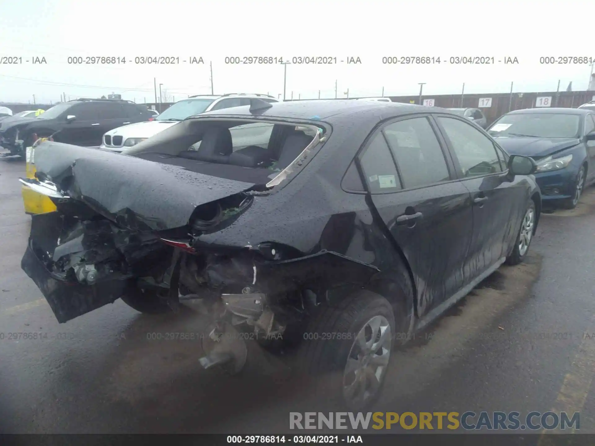 4 Photograph of a damaged car JTDEPRAE2LJ026260 TOYOTA COROLLA 2020