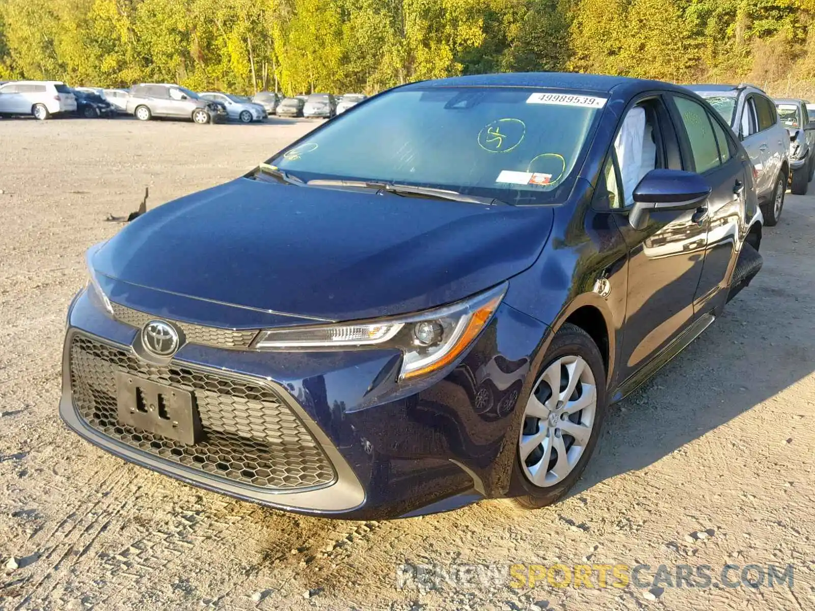 2 Photograph of a damaged car JTDEPRAE2LJ026484 TOYOTA COROLLA 2020