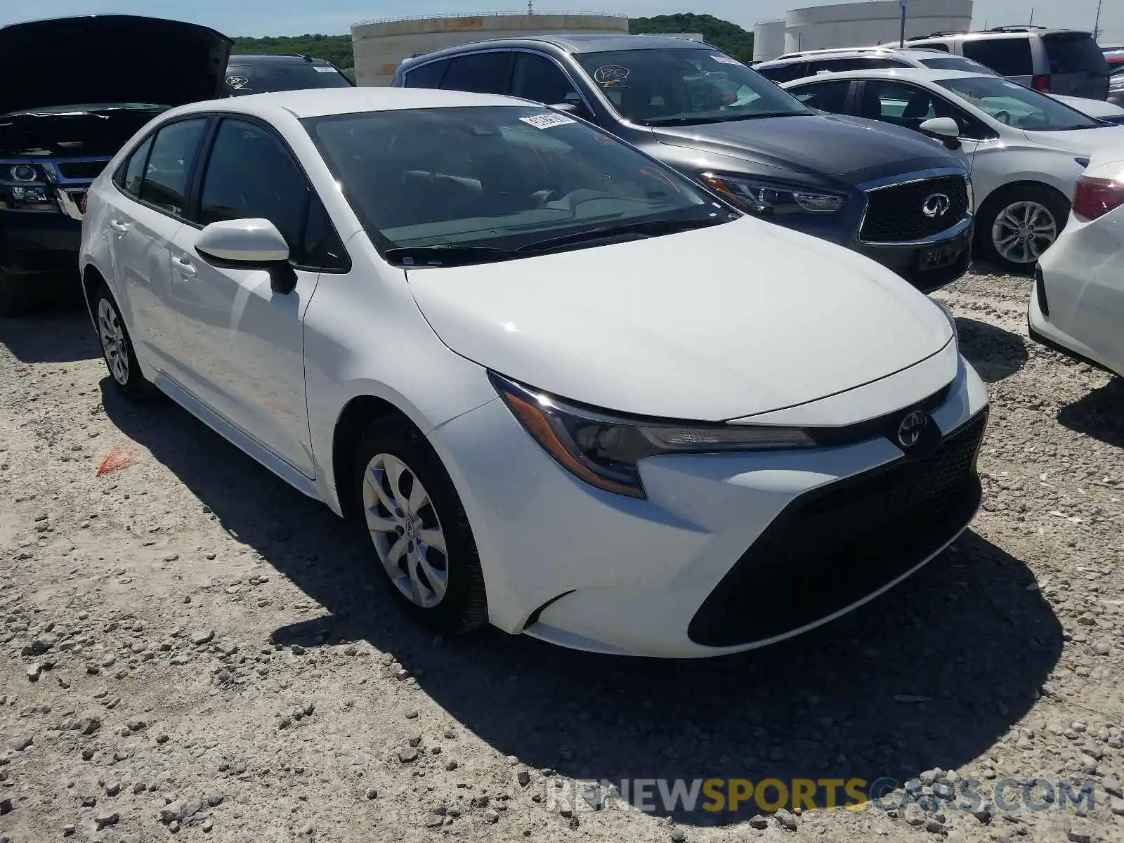 1 Photograph of a damaged car JTDEPRAE2LJ026596 TOYOTA COROLLA 2020