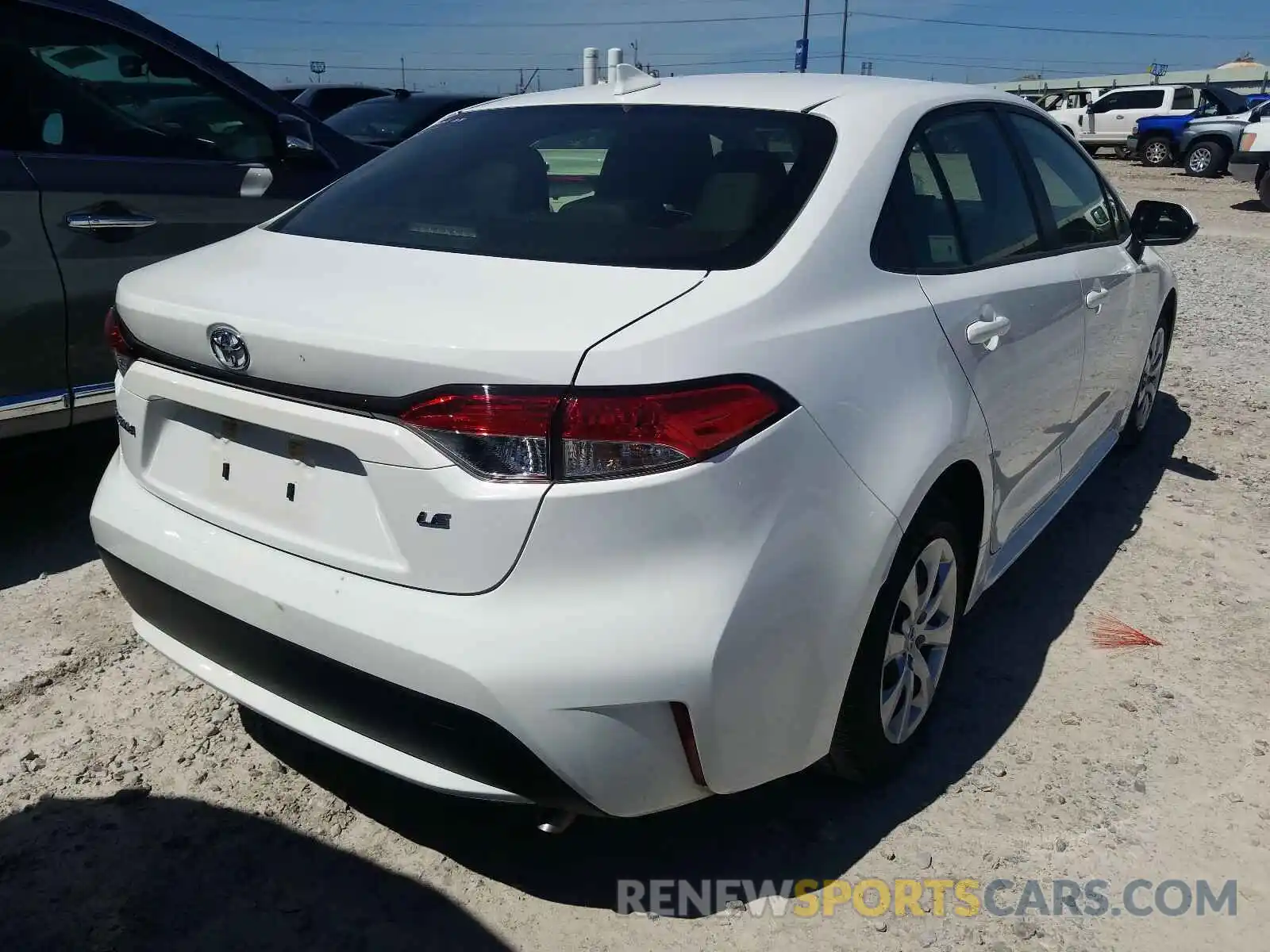 4 Photograph of a damaged car JTDEPRAE2LJ026596 TOYOTA COROLLA 2020