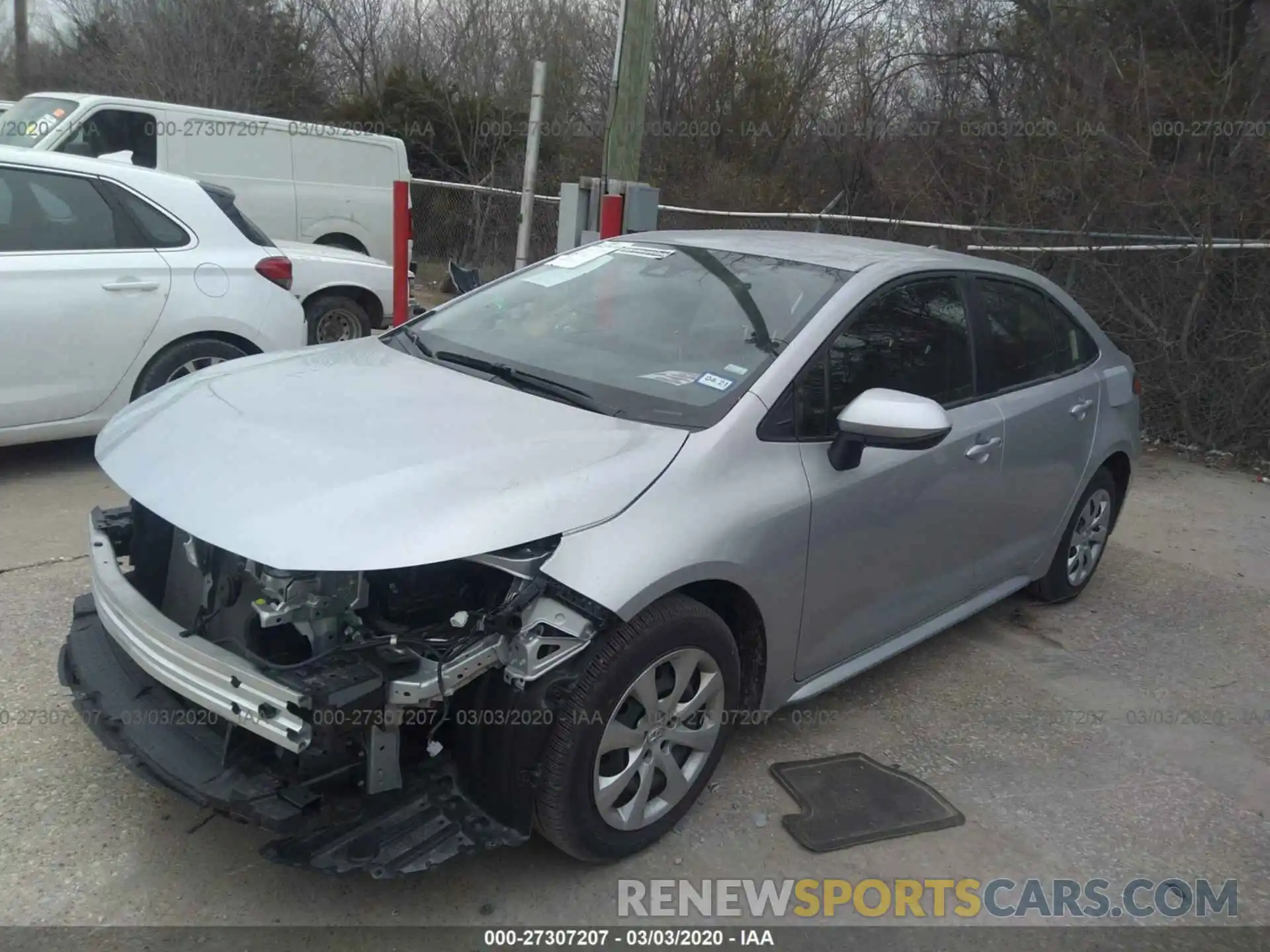 2 Photograph of a damaged car JTDEPRAE2LJ026842 TOYOTA COROLLA 2020