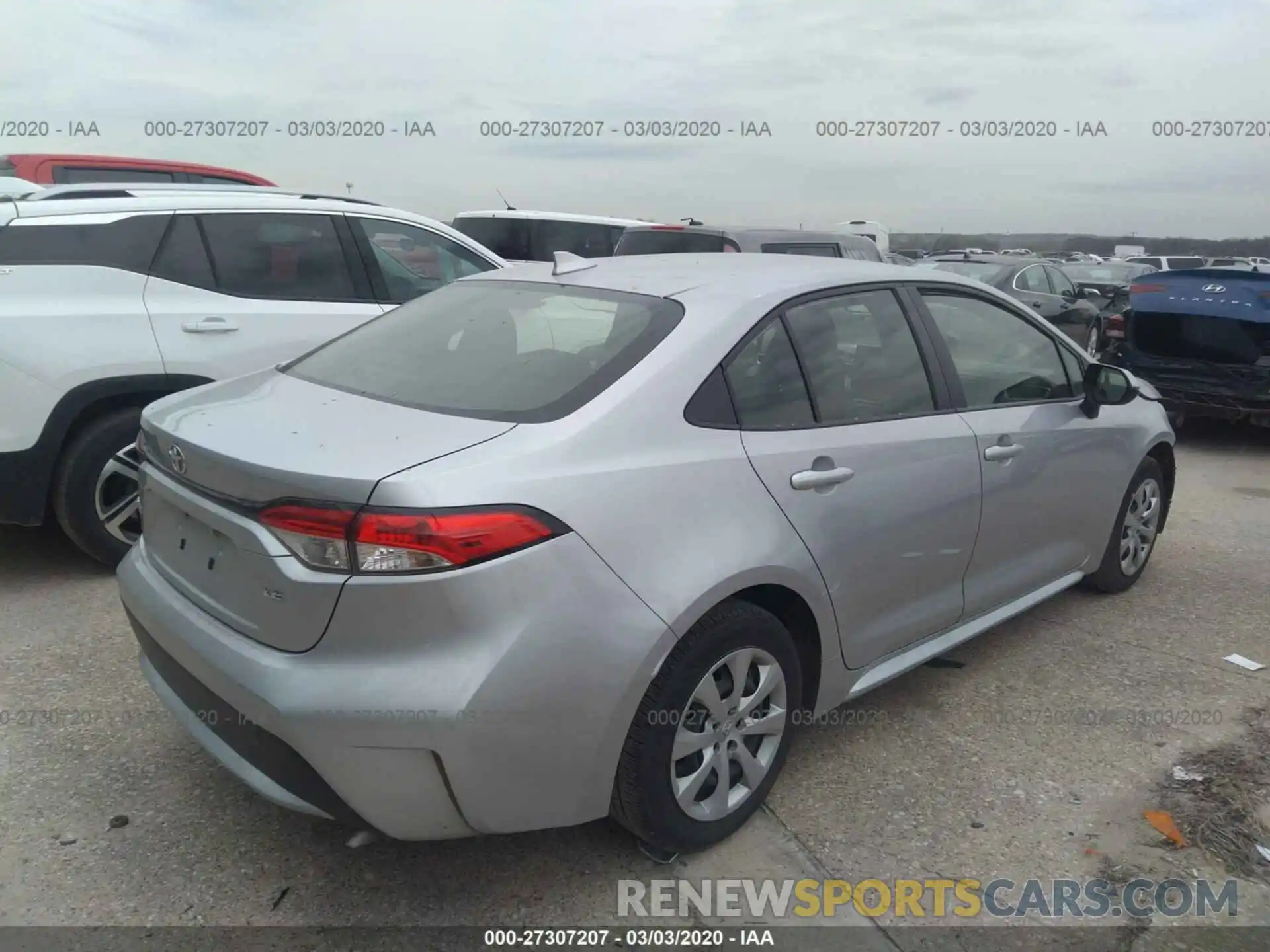 4 Photograph of a damaged car JTDEPRAE2LJ026842 TOYOTA COROLLA 2020