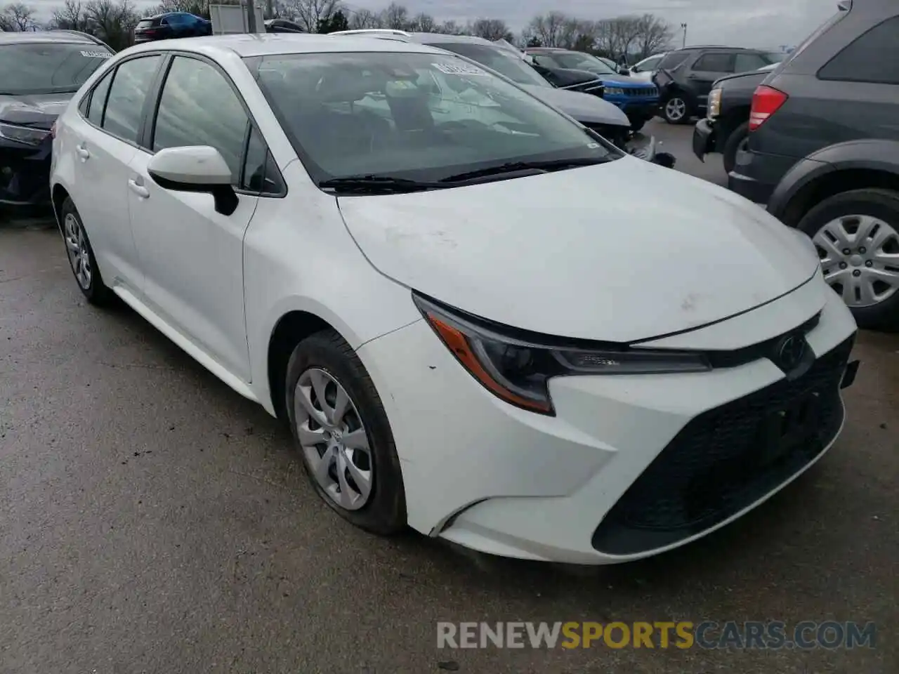 1 Photograph of a damaged car JTDEPRAE2LJ027036 TOYOTA COROLLA 2020