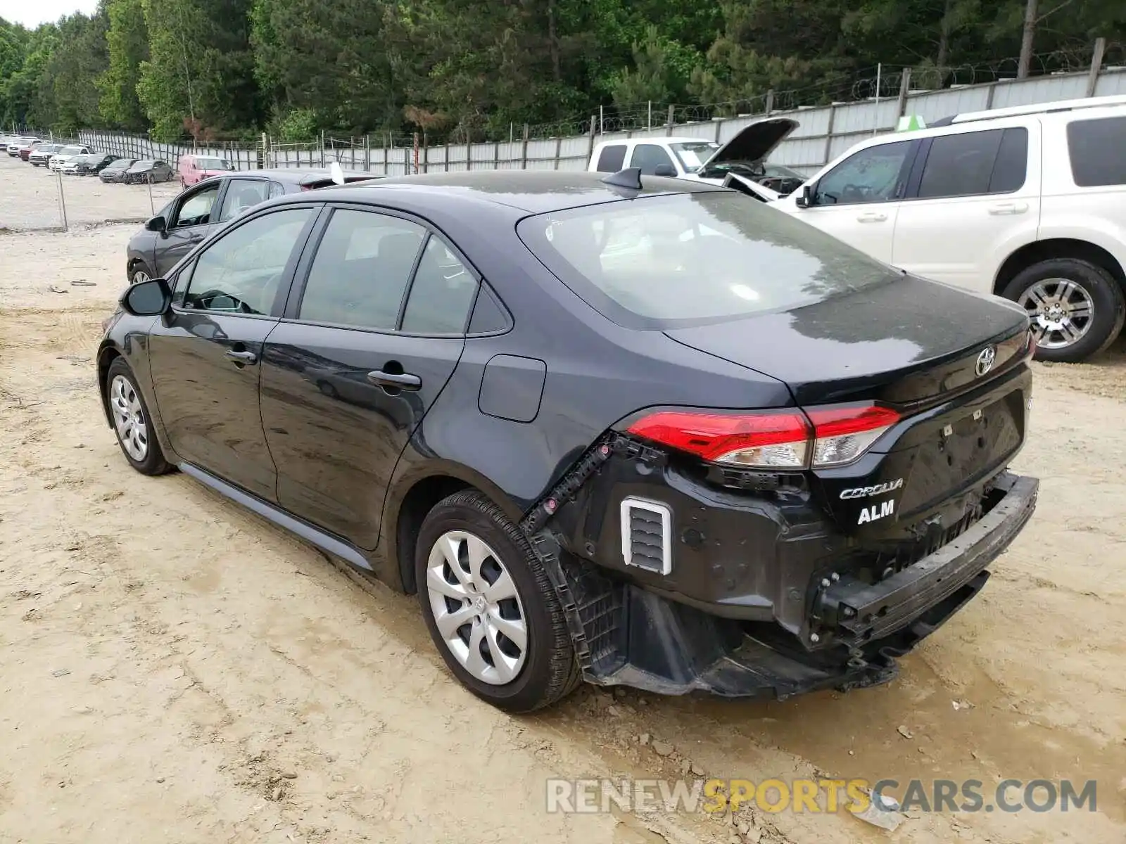 3 Photograph of a damaged car JTDEPRAE2LJ027103 TOYOTA COROLLA 2020