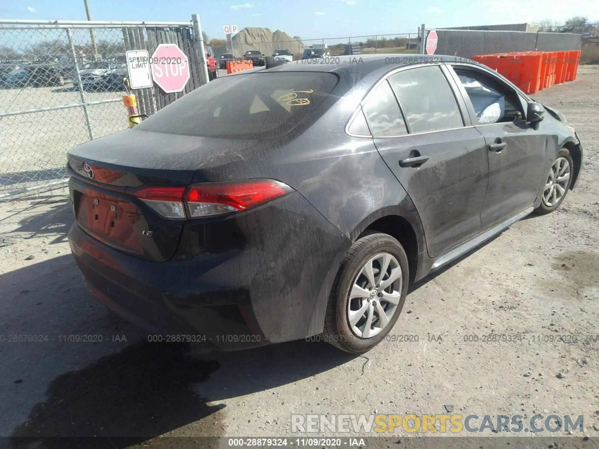 4 Photograph of a damaged car JTDEPRAE2LJ027215 TOYOTA COROLLA 2020