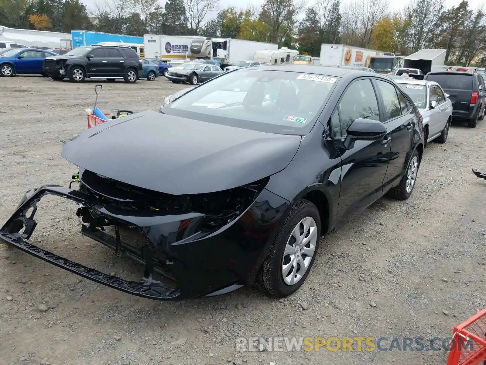 2 Photograph of a damaged car JTDEPRAE2LJ027263 TOYOTA COROLLA 2020