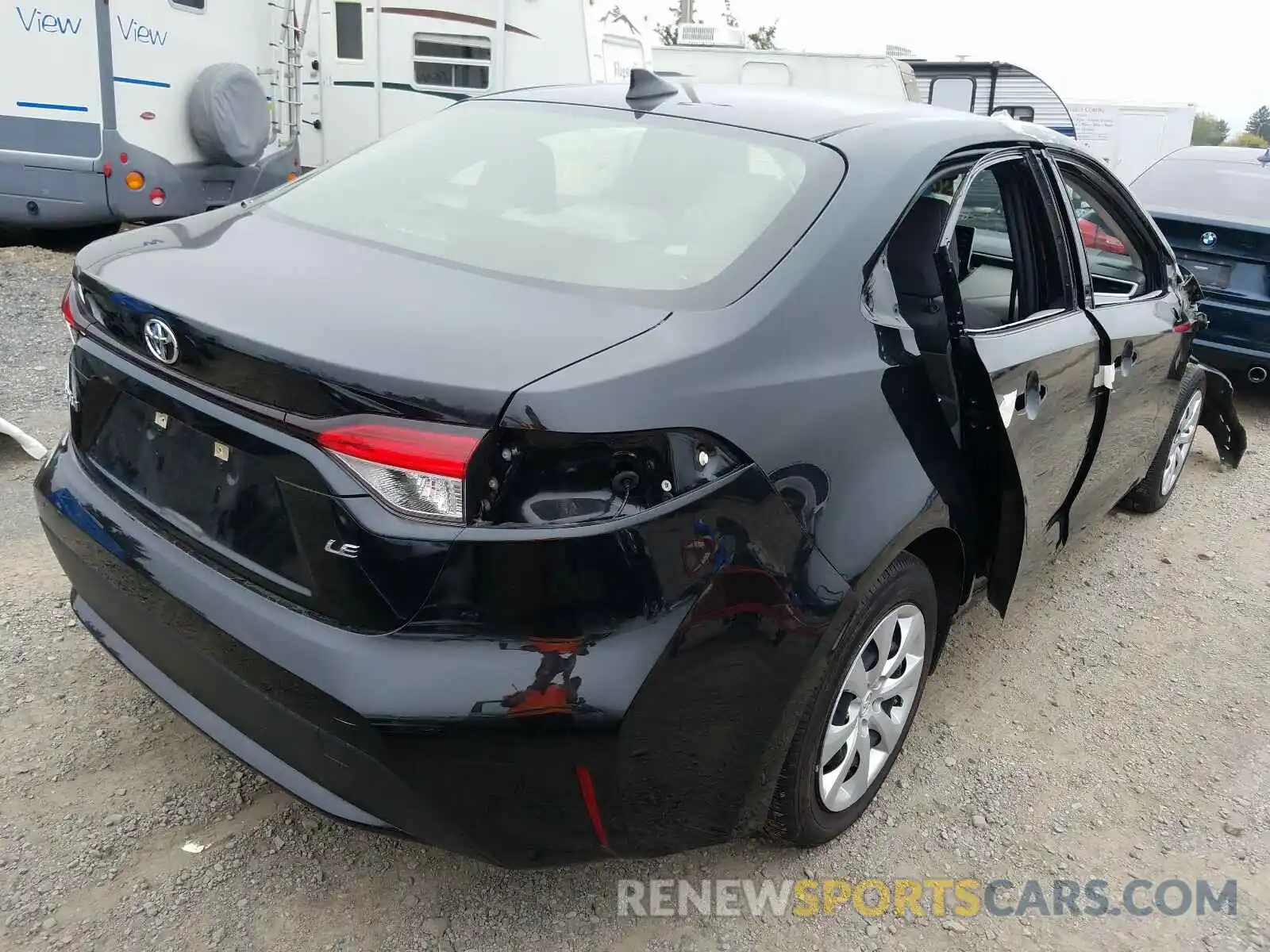 4 Photograph of a damaged car JTDEPRAE2LJ027263 TOYOTA COROLLA 2020