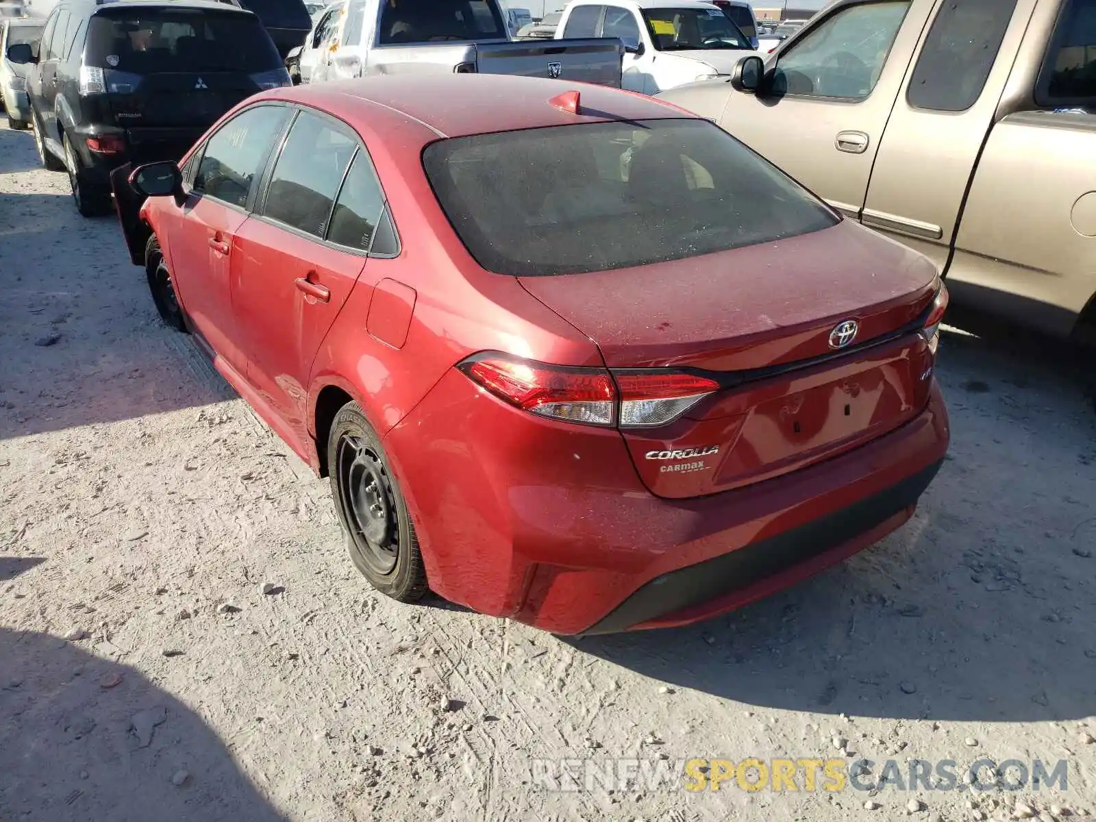 3 Photograph of a damaged car JTDEPRAE2LJ027313 TOYOTA COROLLA 2020