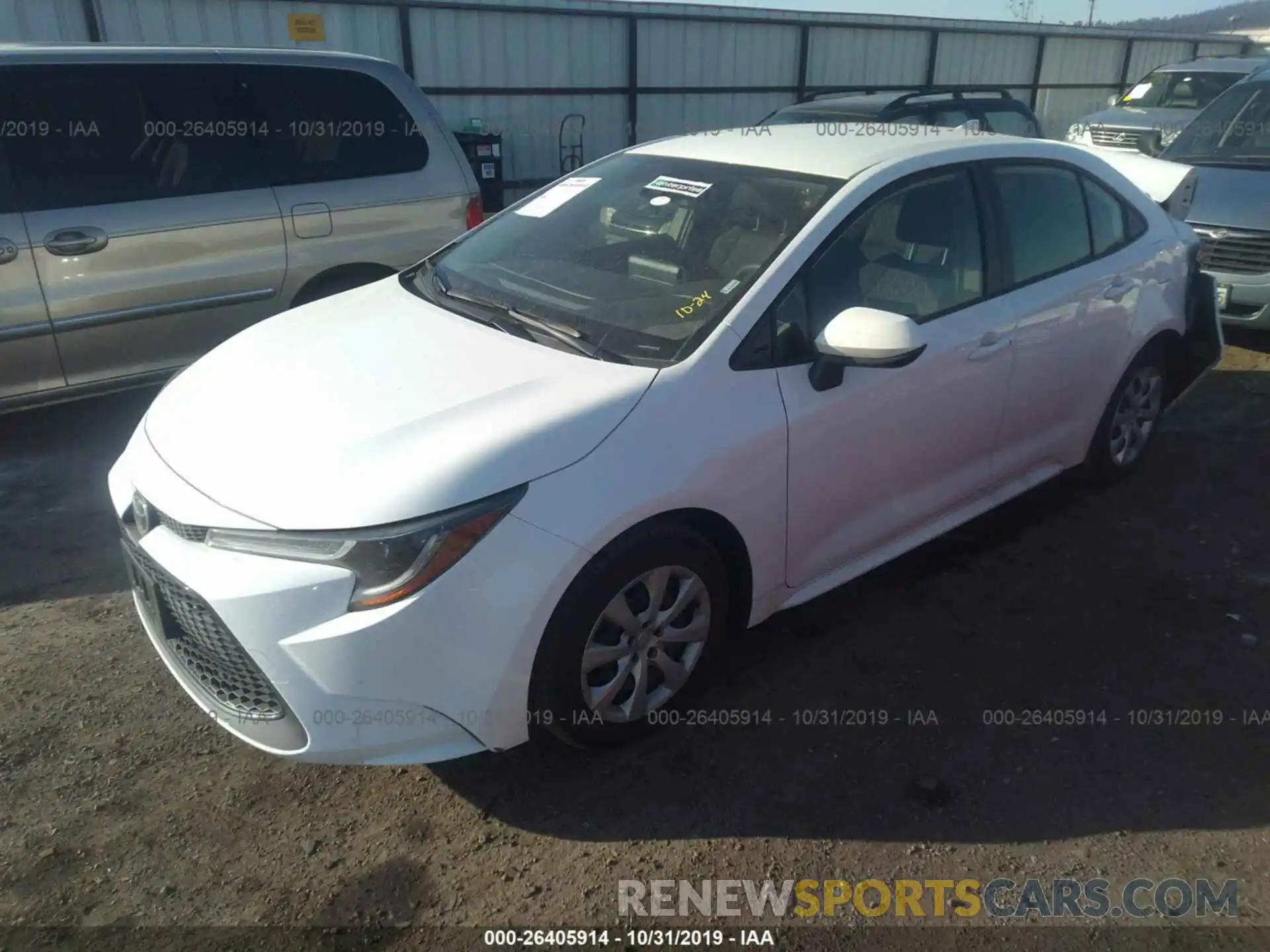 2 Photograph of a damaged car JTDEPRAE2LJ027490 TOYOTA COROLLA 2020