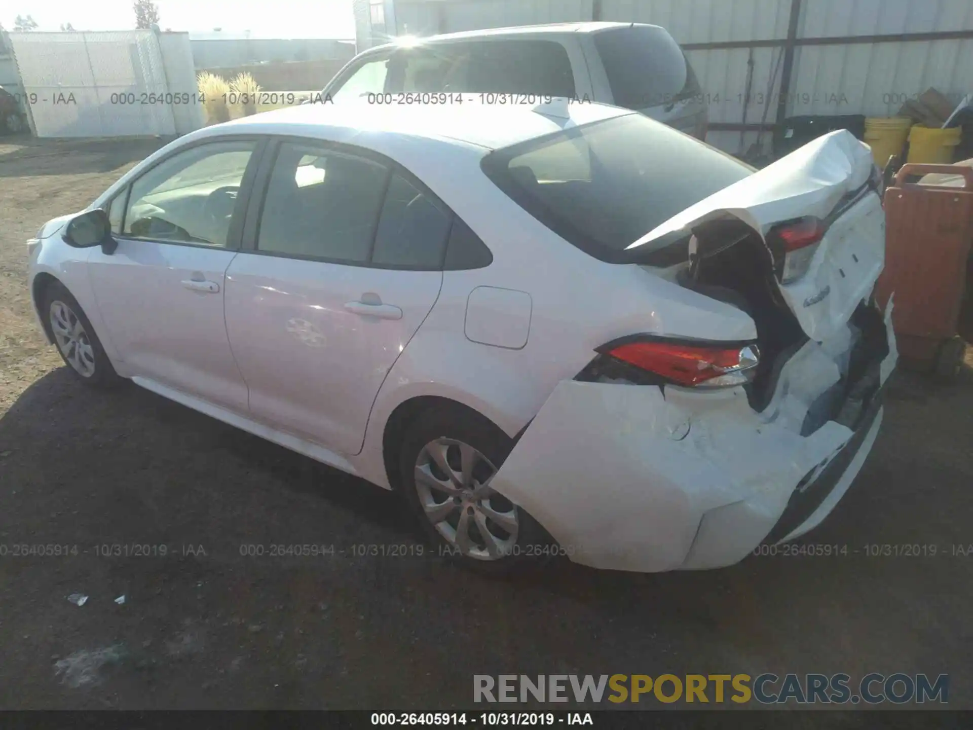 3 Photograph of a damaged car JTDEPRAE2LJ027490 TOYOTA COROLLA 2020