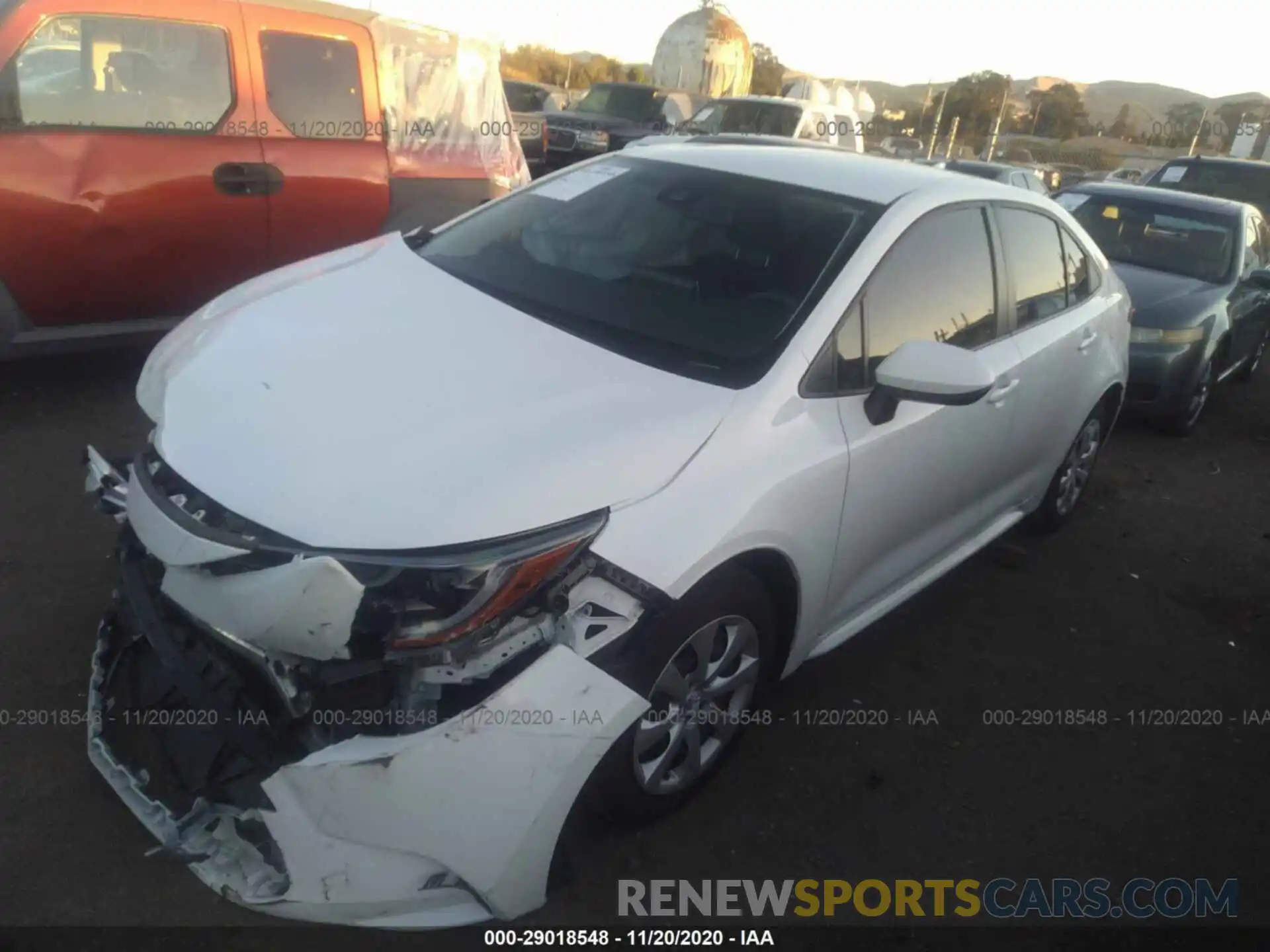 2 Photograph of a damaged car JTDEPRAE2LJ027571 TOYOTA COROLLA 2020