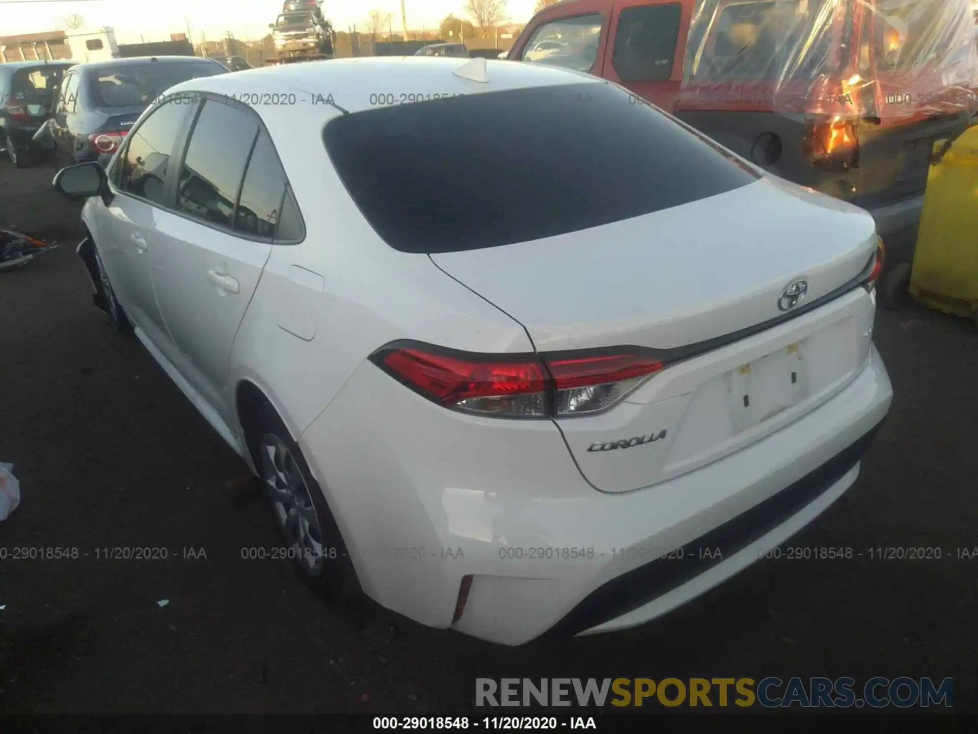 3 Photograph of a damaged car JTDEPRAE2LJ027571 TOYOTA COROLLA 2020