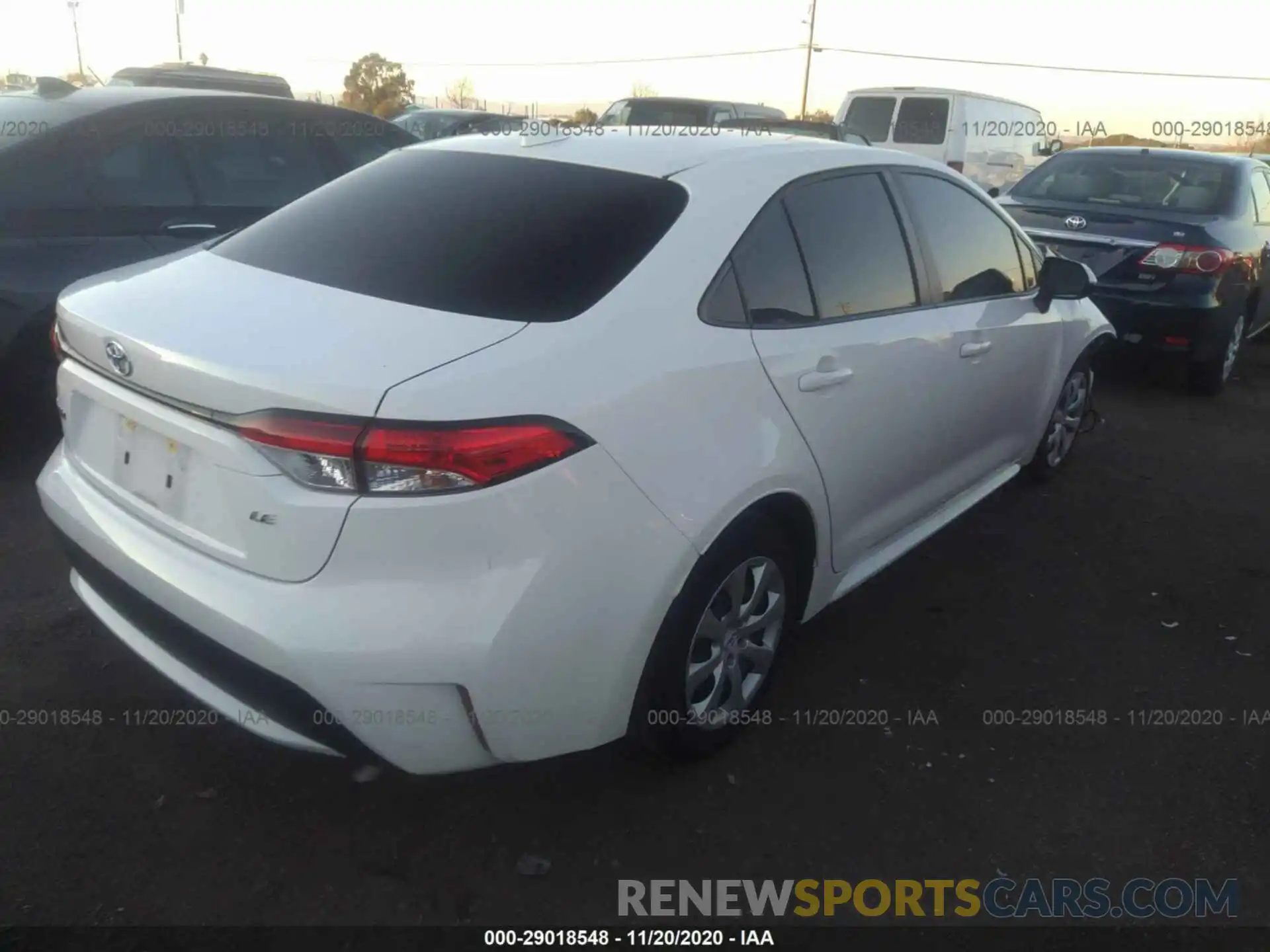 4 Photograph of a damaged car JTDEPRAE2LJ027571 TOYOTA COROLLA 2020