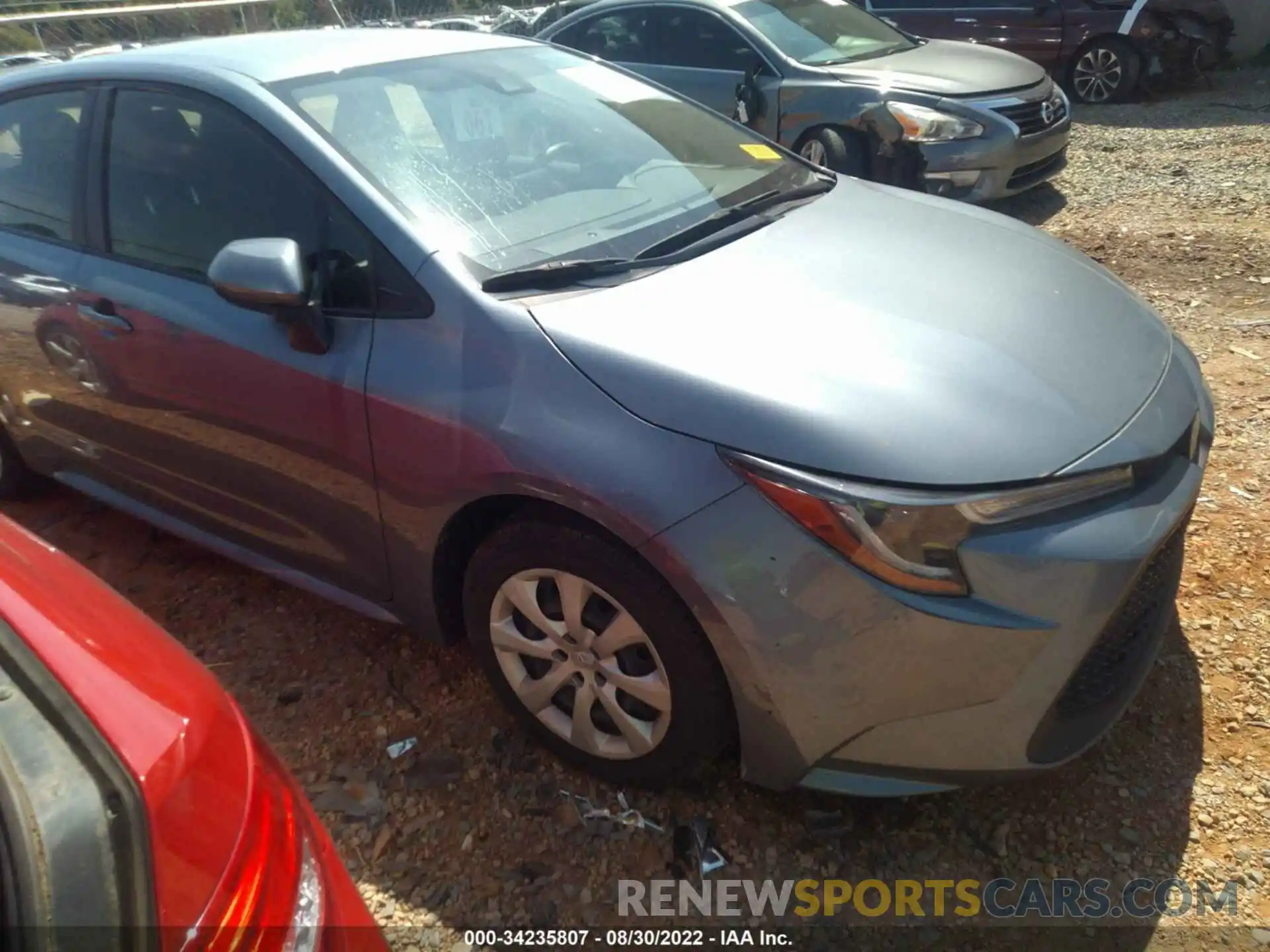 1 Photograph of a damaged car JTDEPRAE2LJ027831 TOYOTA COROLLA 2020