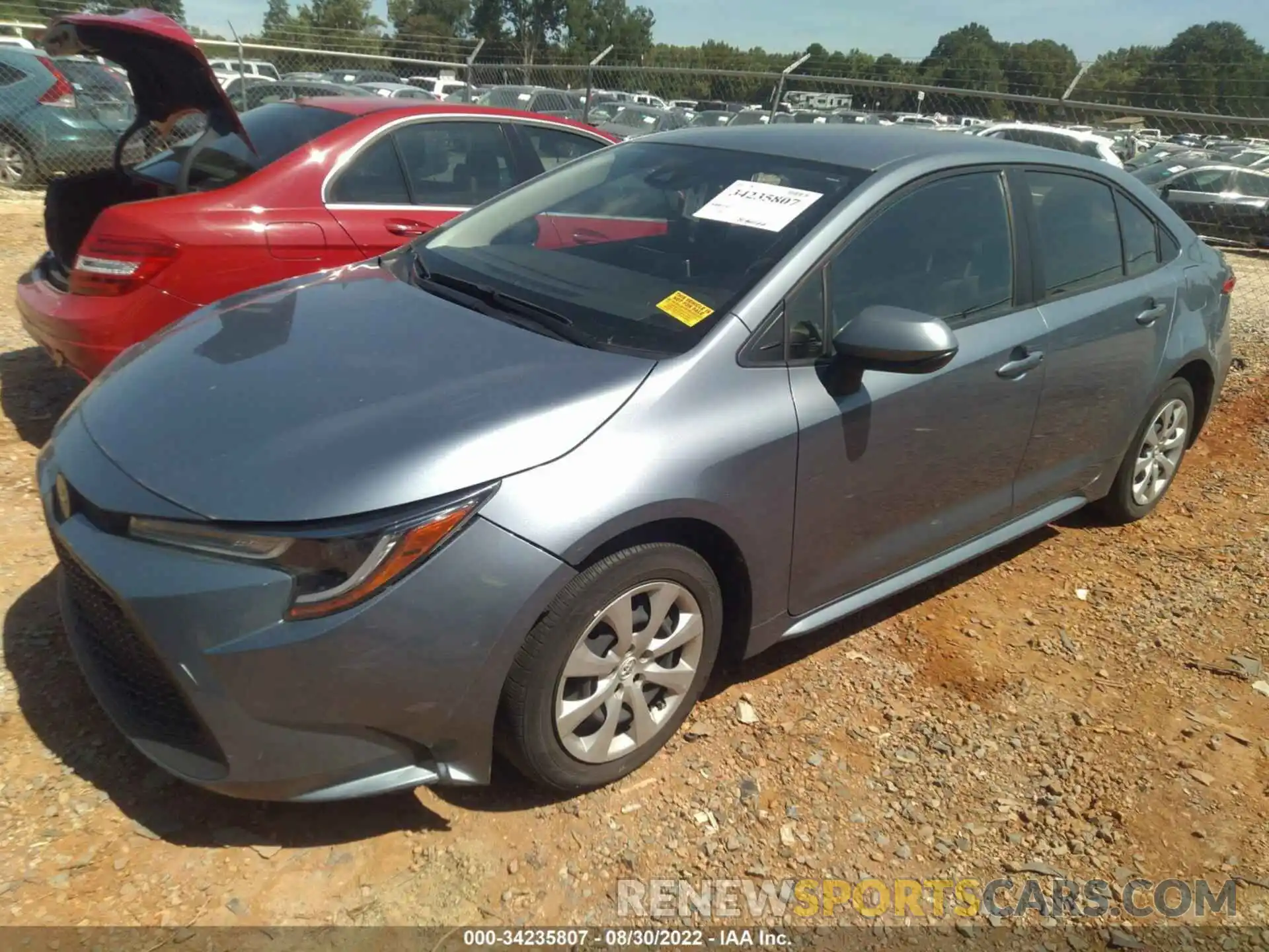 2 Photograph of a damaged car JTDEPRAE2LJ027831 TOYOTA COROLLA 2020