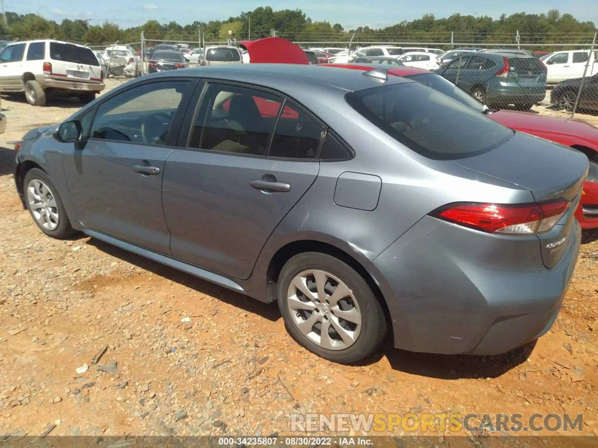 3 Photograph of a damaged car JTDEPRAE2LJ027831 TOYOTA COROLLA 2020