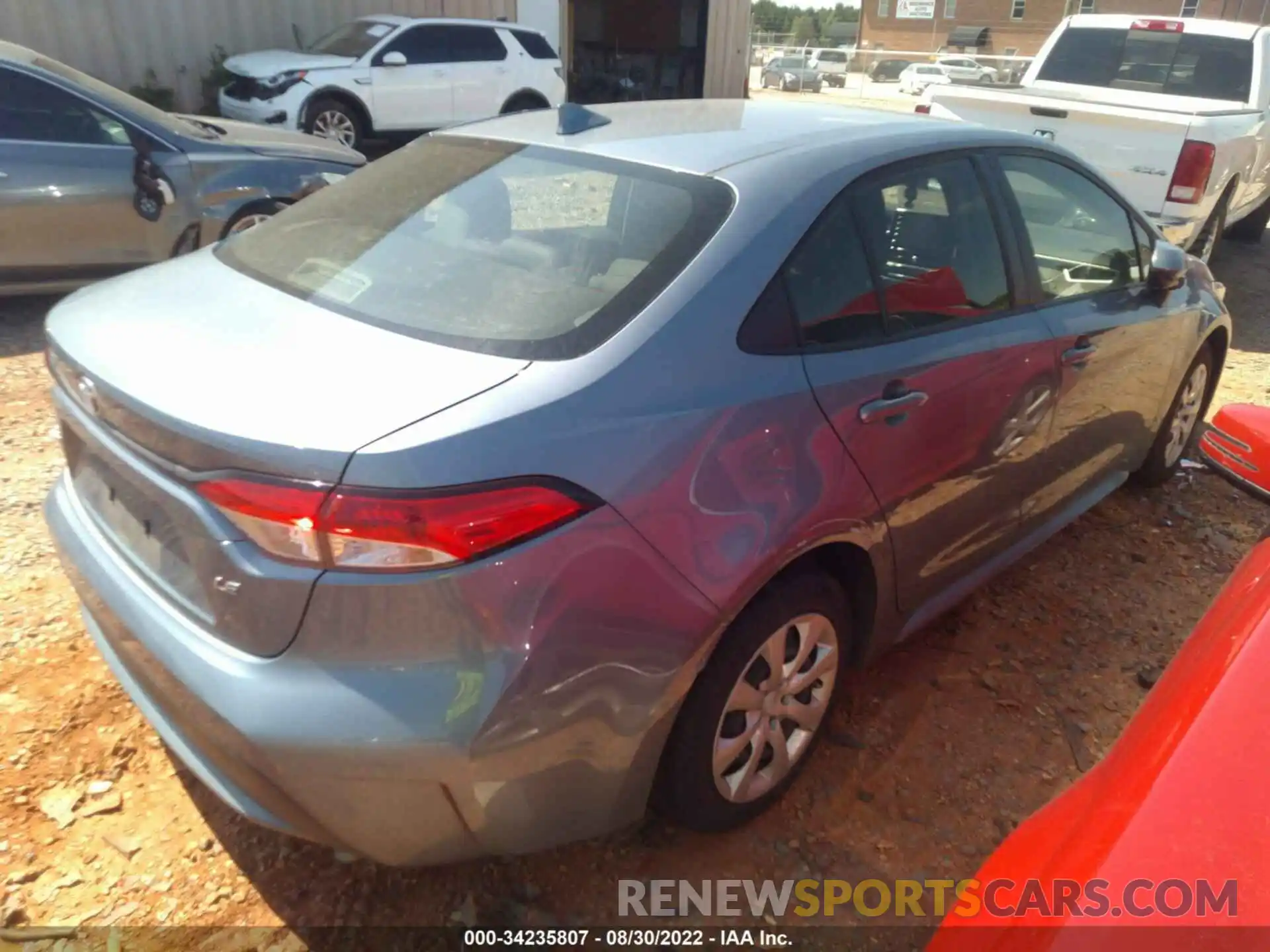 4 Photograph of a damaged car JTDEPRAE2LJ027831 TOYOTA COROLLA 2020