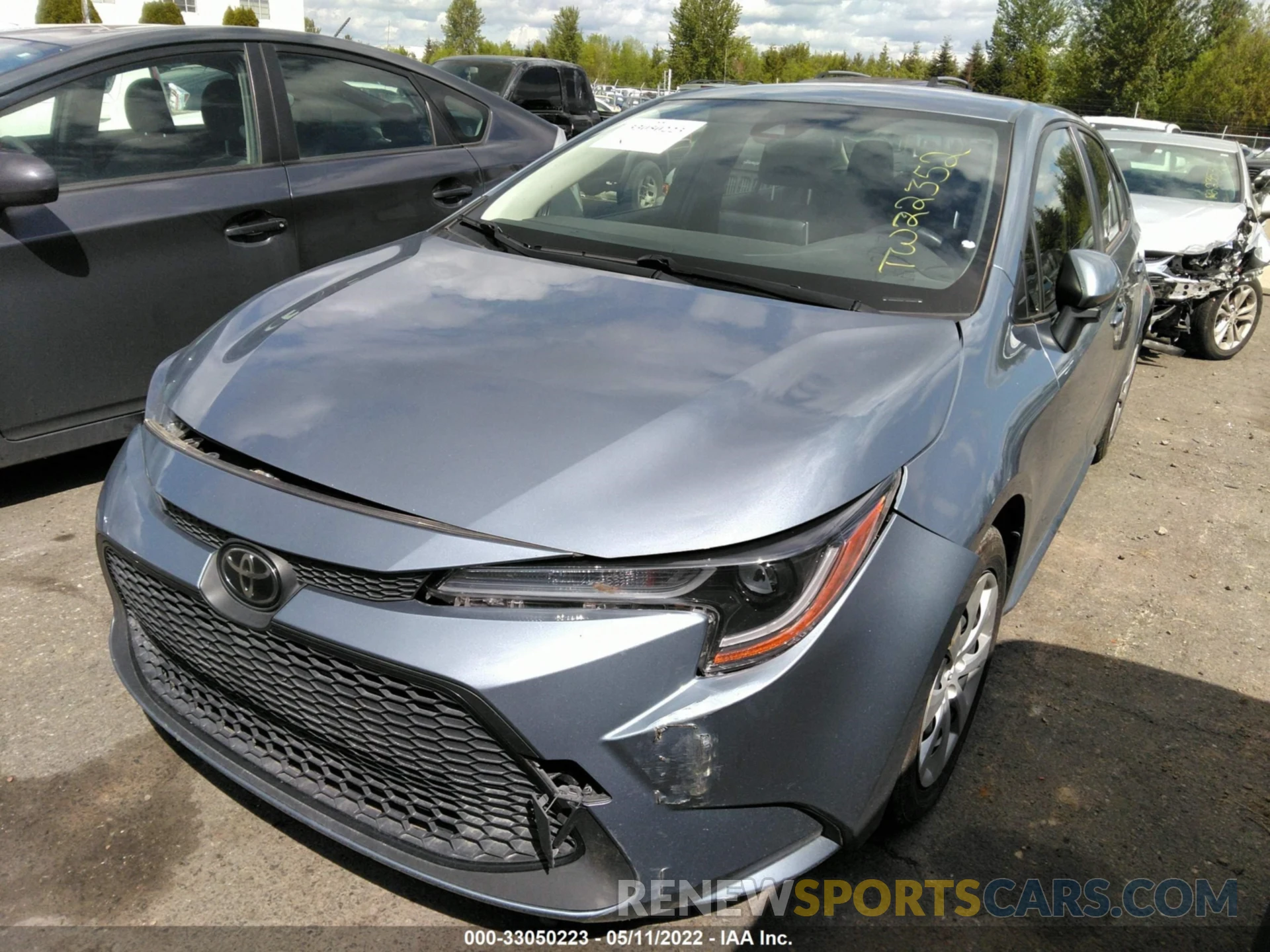 2 Photograph of a damaged car JTDEPRAE2LJ027859 TOYOTA COROLLA 2020